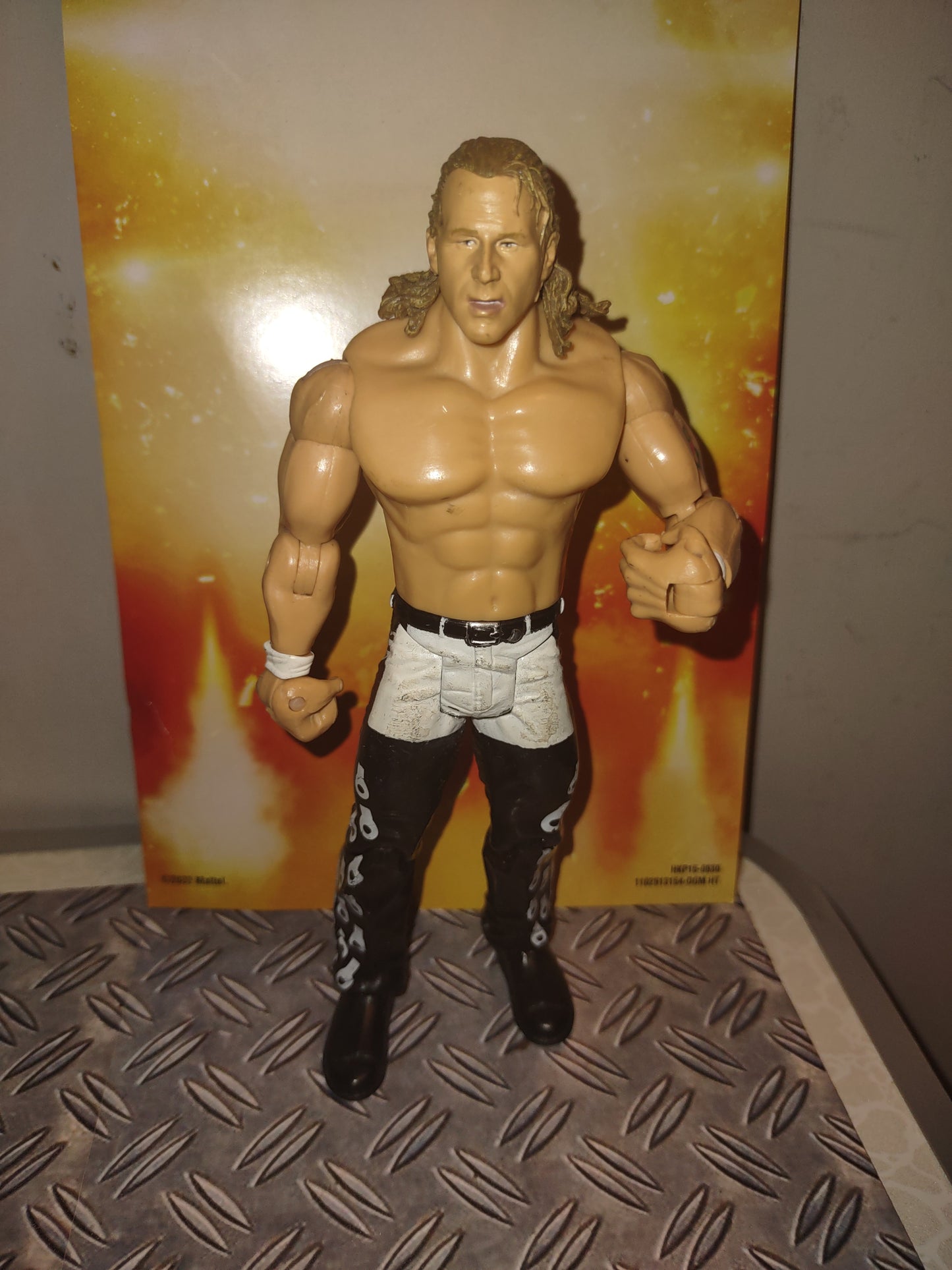 WWE figure jakks wrestling HBK Shawn Michaels black White pant
