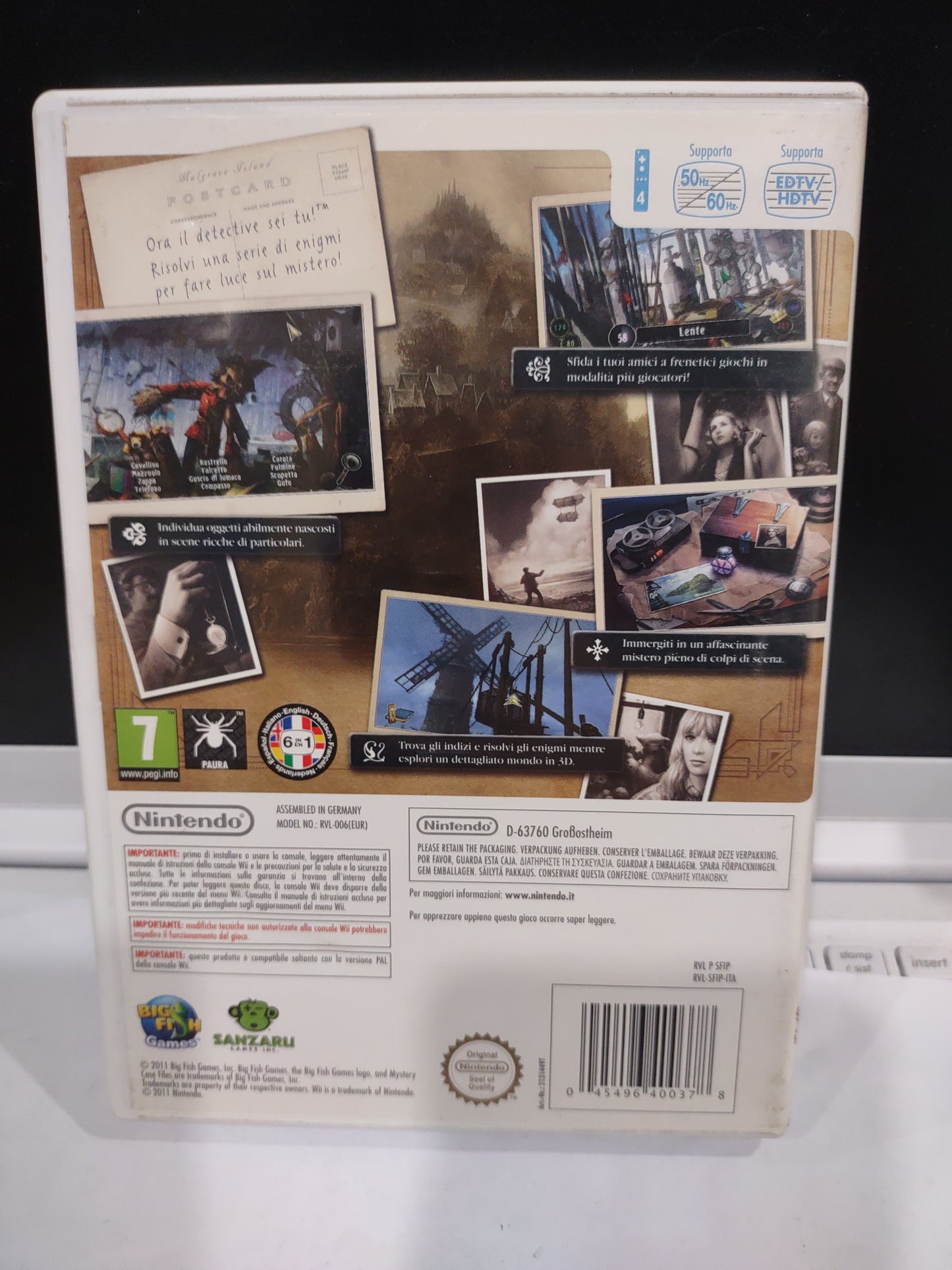 Gioco Nintendo Wii mystery case files il caso di malgrave ita PAL