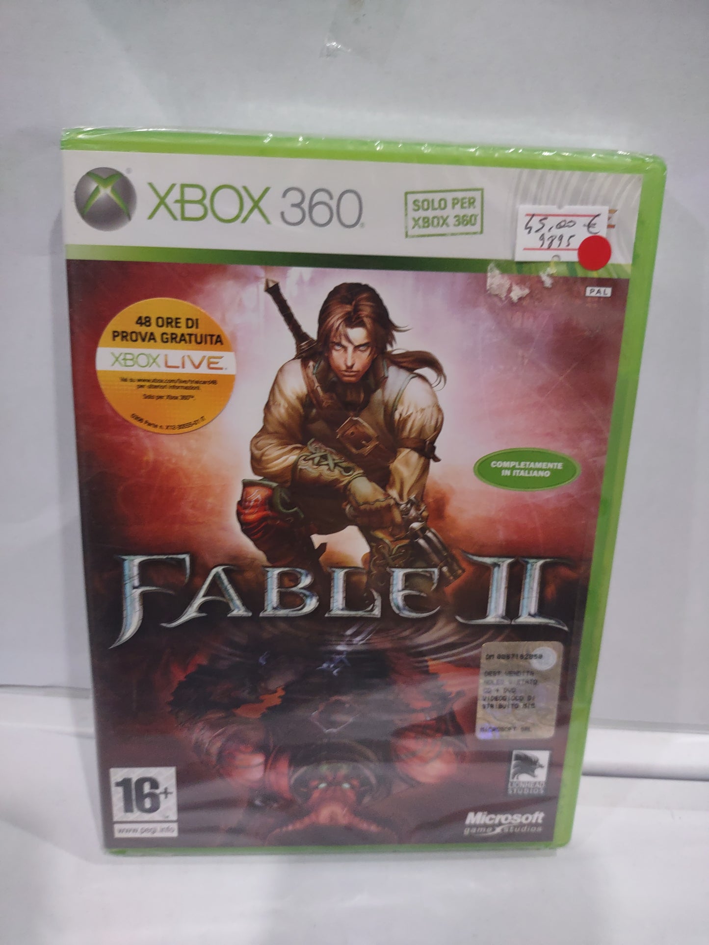 Gioco Xbox 360 sigillato Fable 2 completamente in italiano