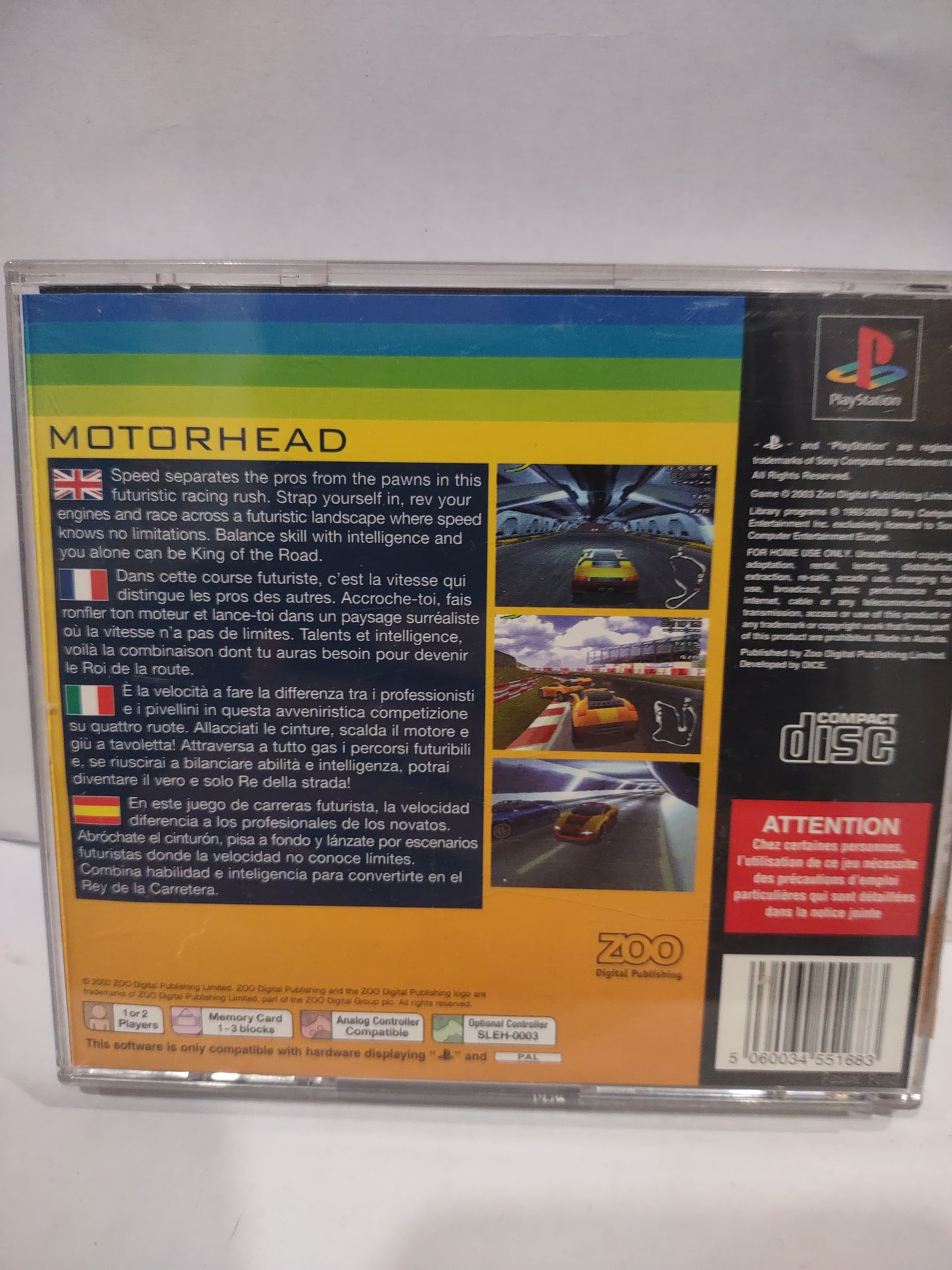 Gioco PlayStation PS1 motorhead