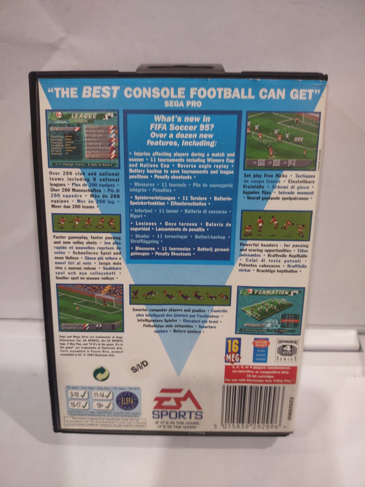 Gioco sega mega drive fifa 95