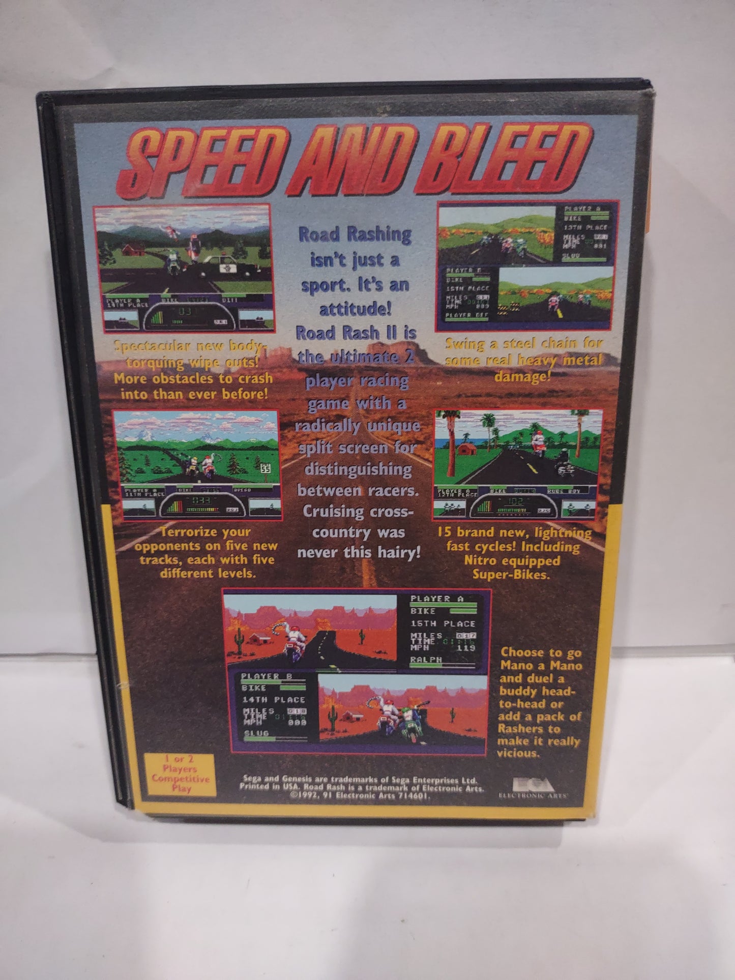 Gioco sega Mega drive Road rash 2