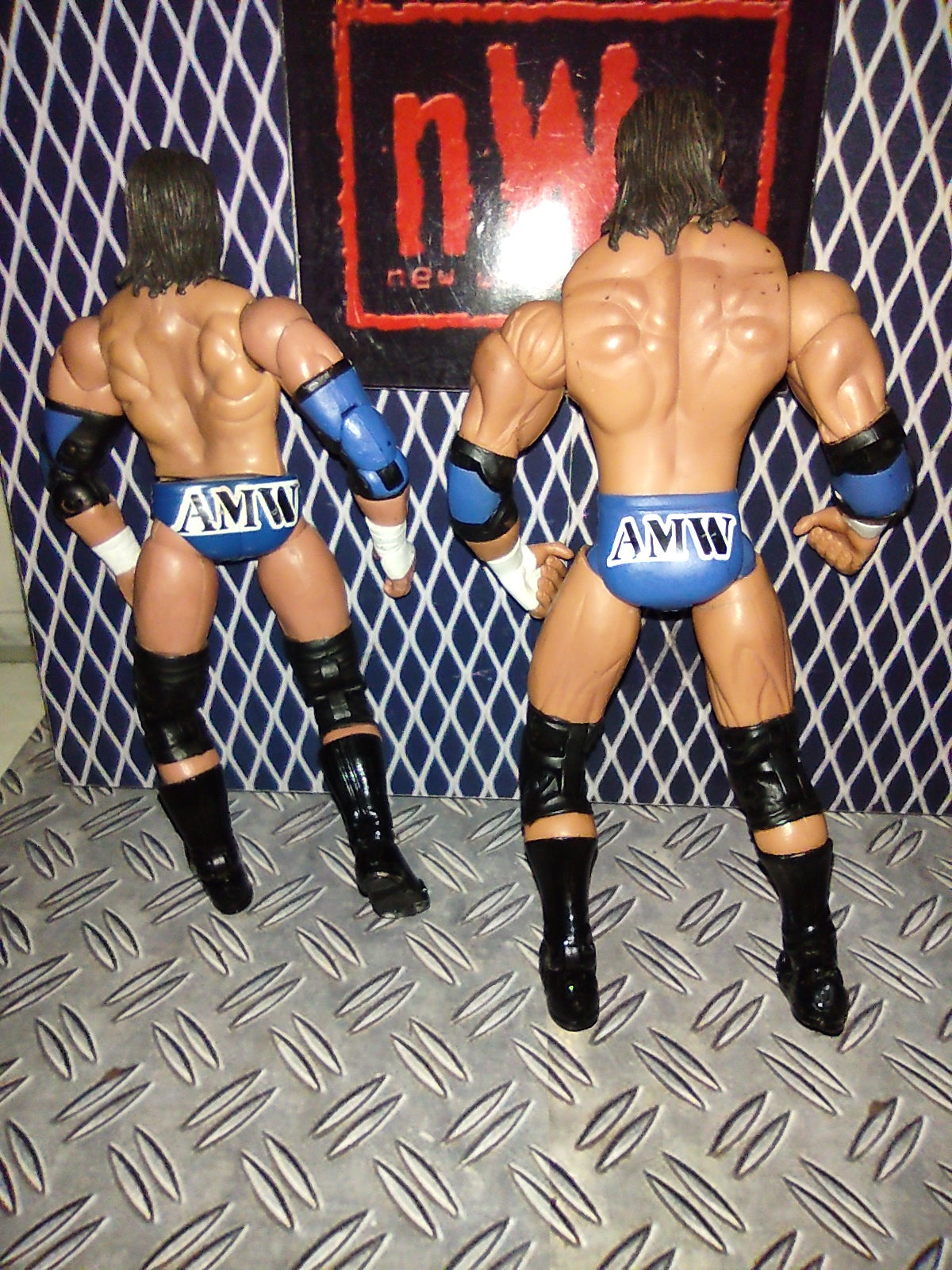 WWE figure Marvel tna impact wrestling AMW cowboy e wildcat tag team
