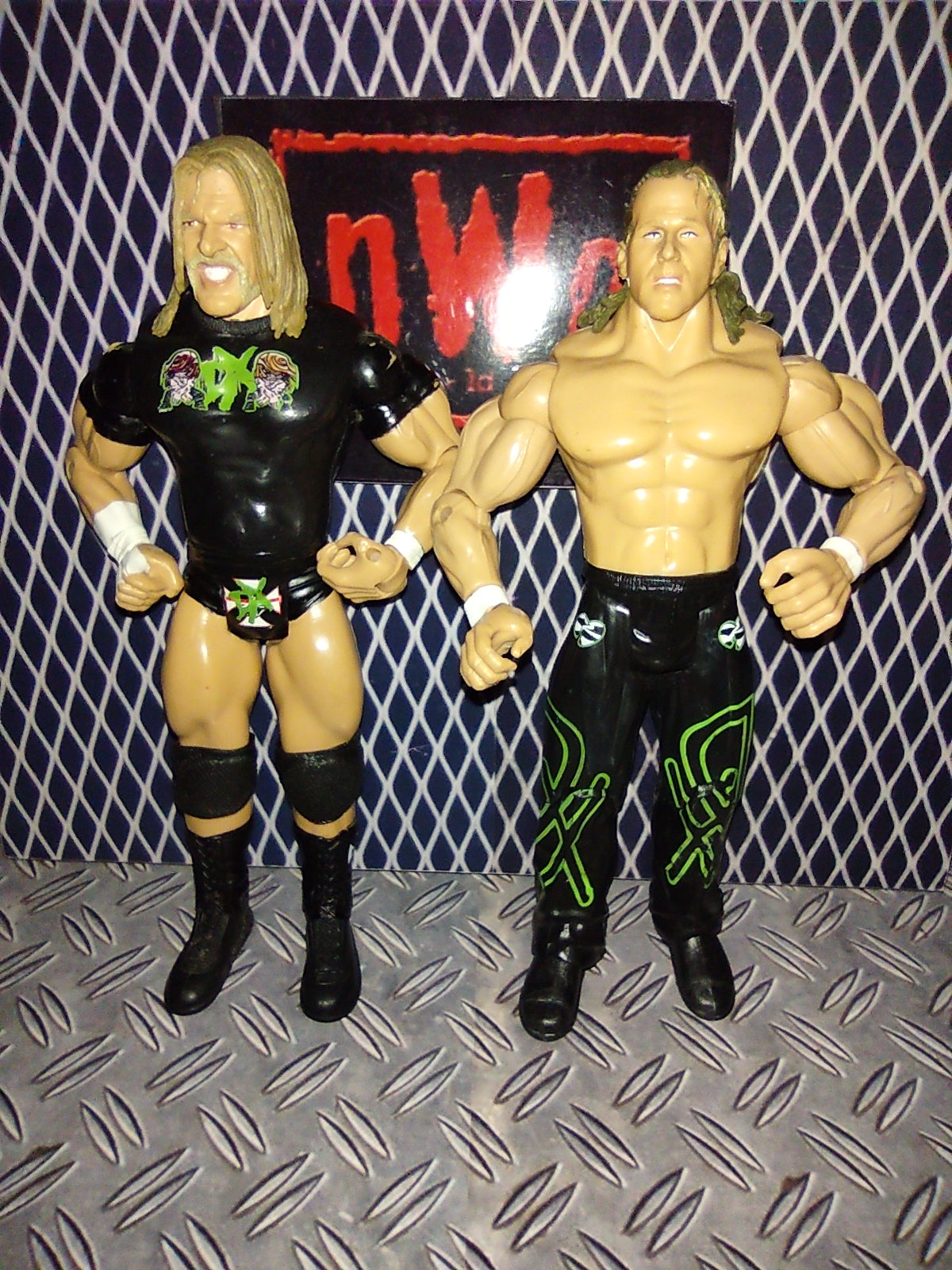 WWE figure jakks wrestling triple h HBK Shawn Michaels dx generation tag team