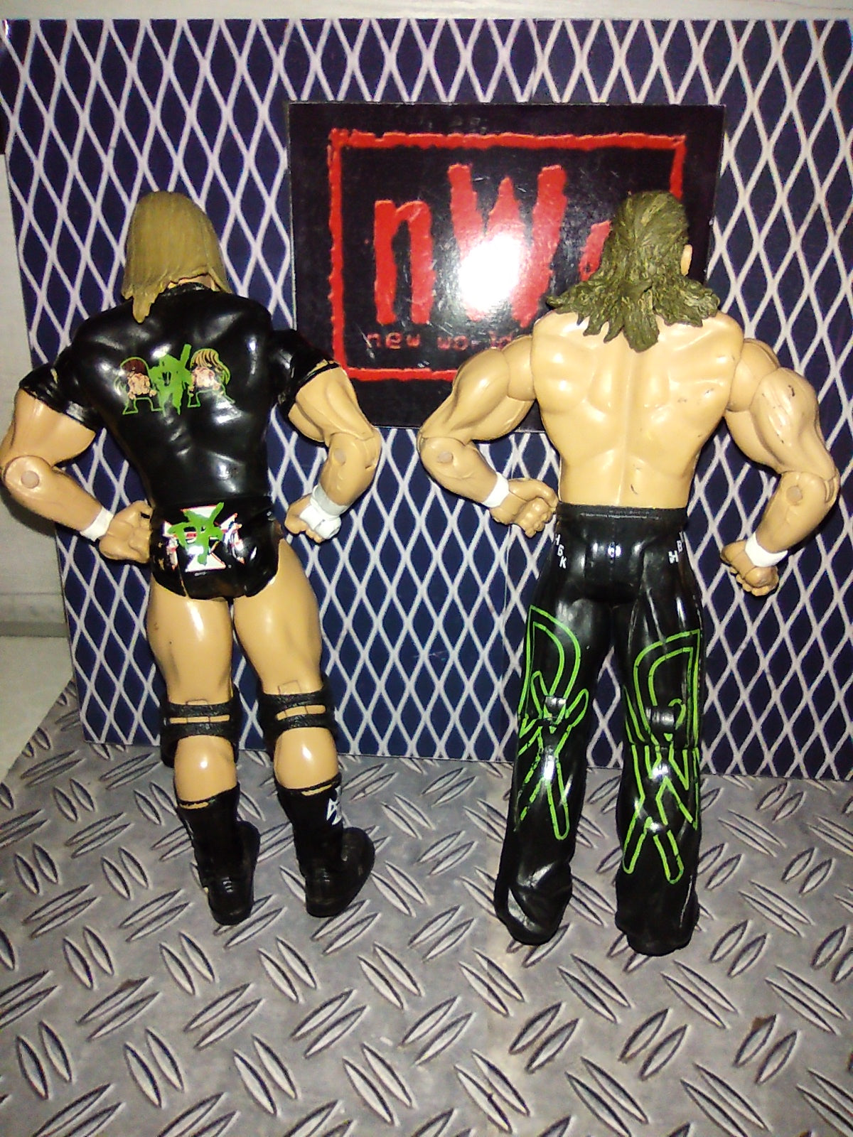 WWE figure jakks wrestling triple h HBK Shawn Michaels dx generation tag team