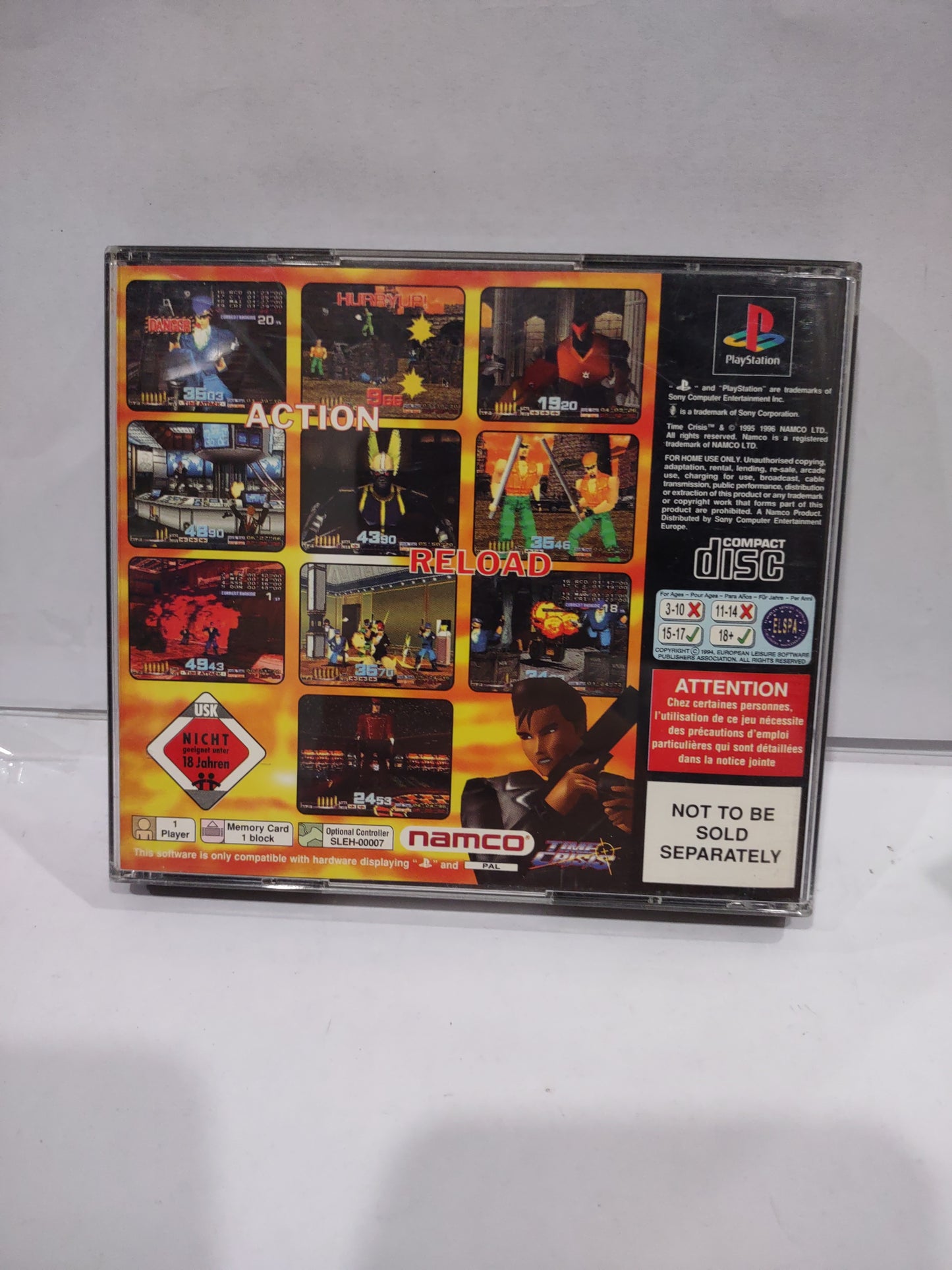Gioco PlayStation PS1 time crisis pal