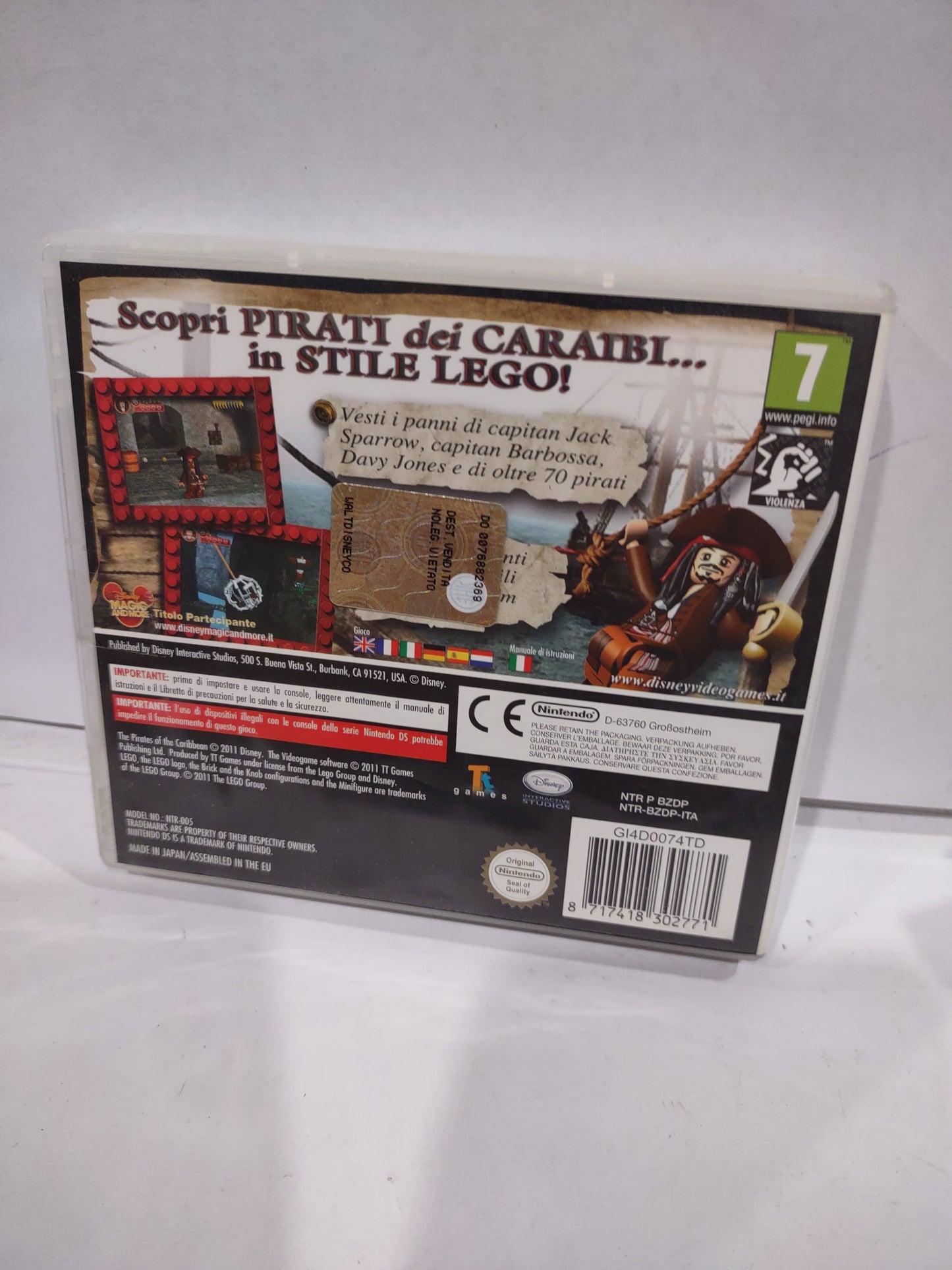Gioco Nintendo DS Disney pirati dei Caraibi videogioco