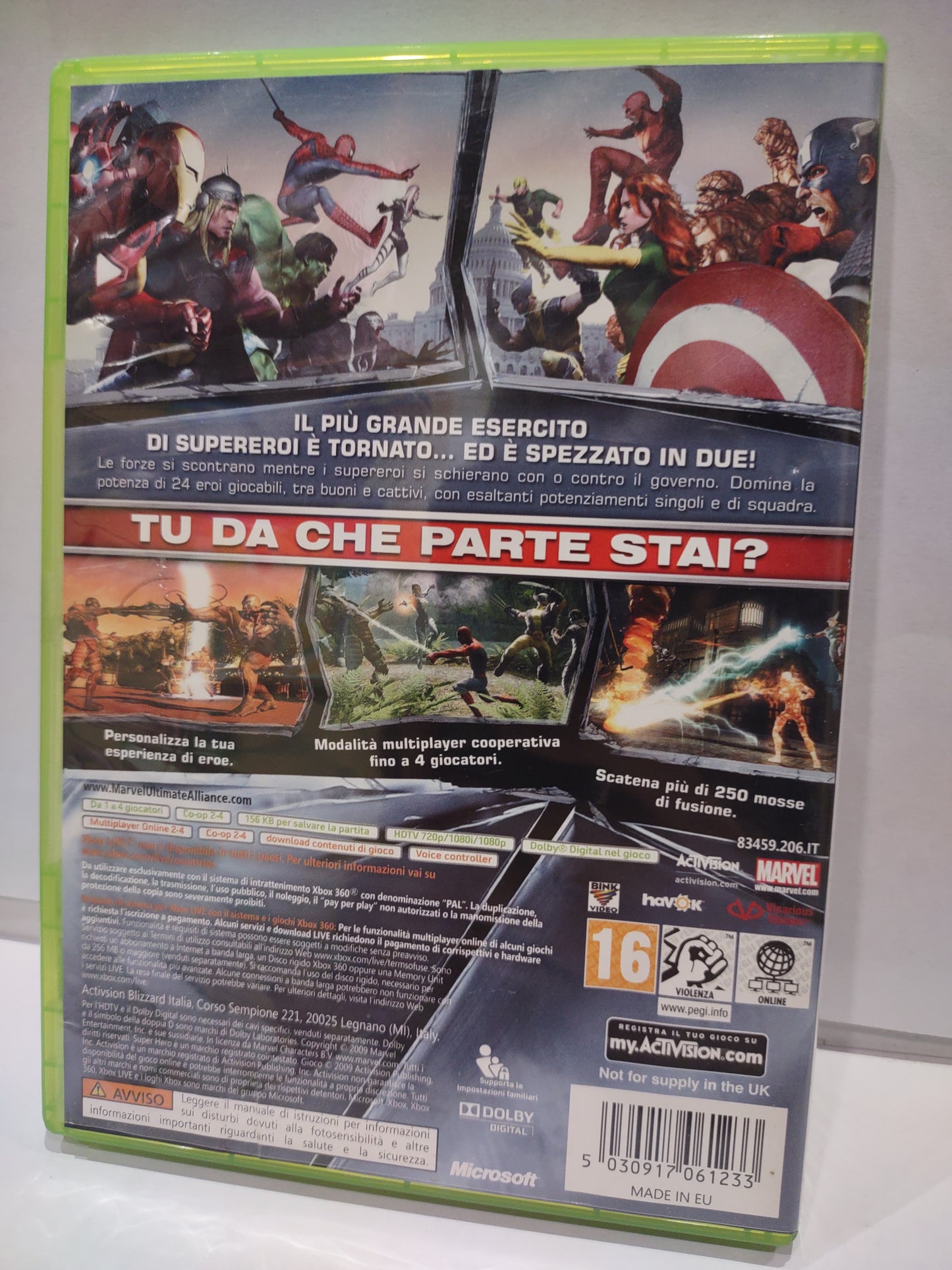 Gioco Xbox 360 Marvel la grande alleanza 2
