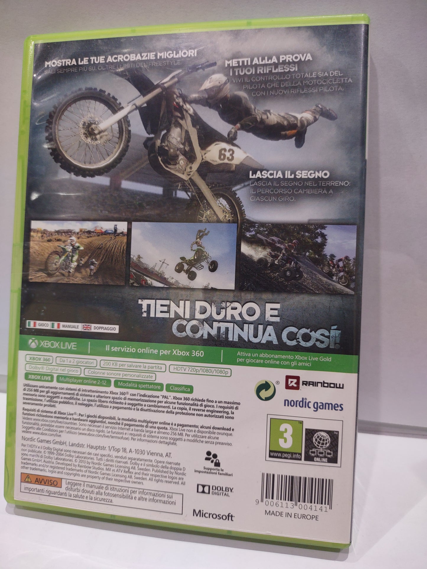 Gioco Xbox 360 mx vs ATV reflex