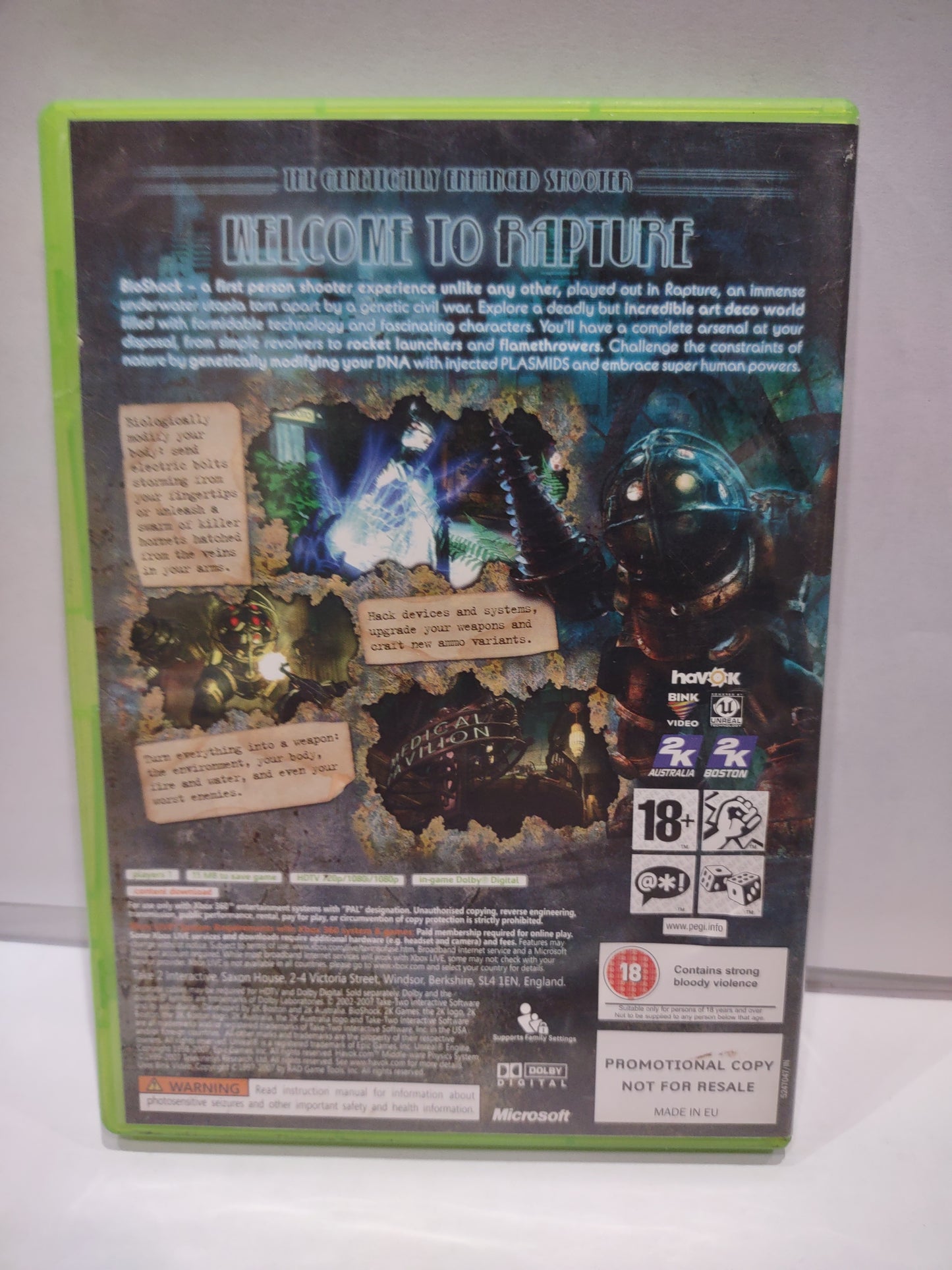 Gioco Xbox 360 BioShock promotional Copy