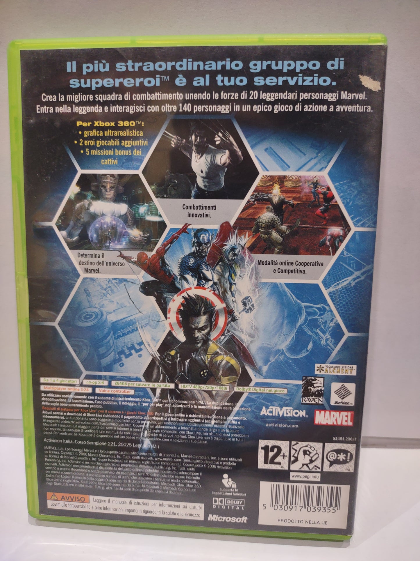 Gioco Xbox 360 Marvel la grande alleanza 1