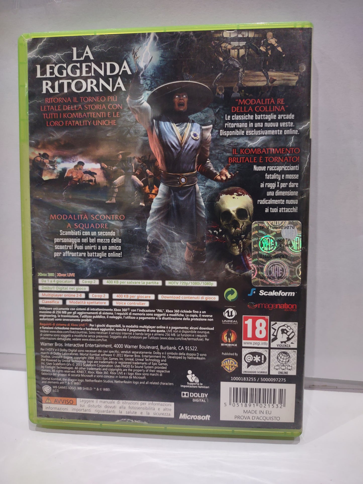 Gioco Xbox 360 mortal Kombat 2011