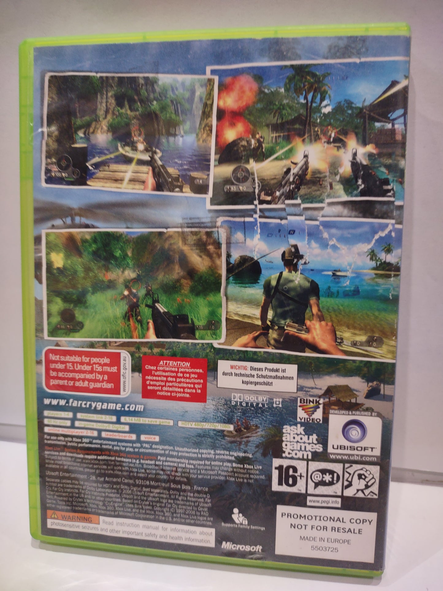 Gioco Xbox 360 far cry instincts predator promotional Copy