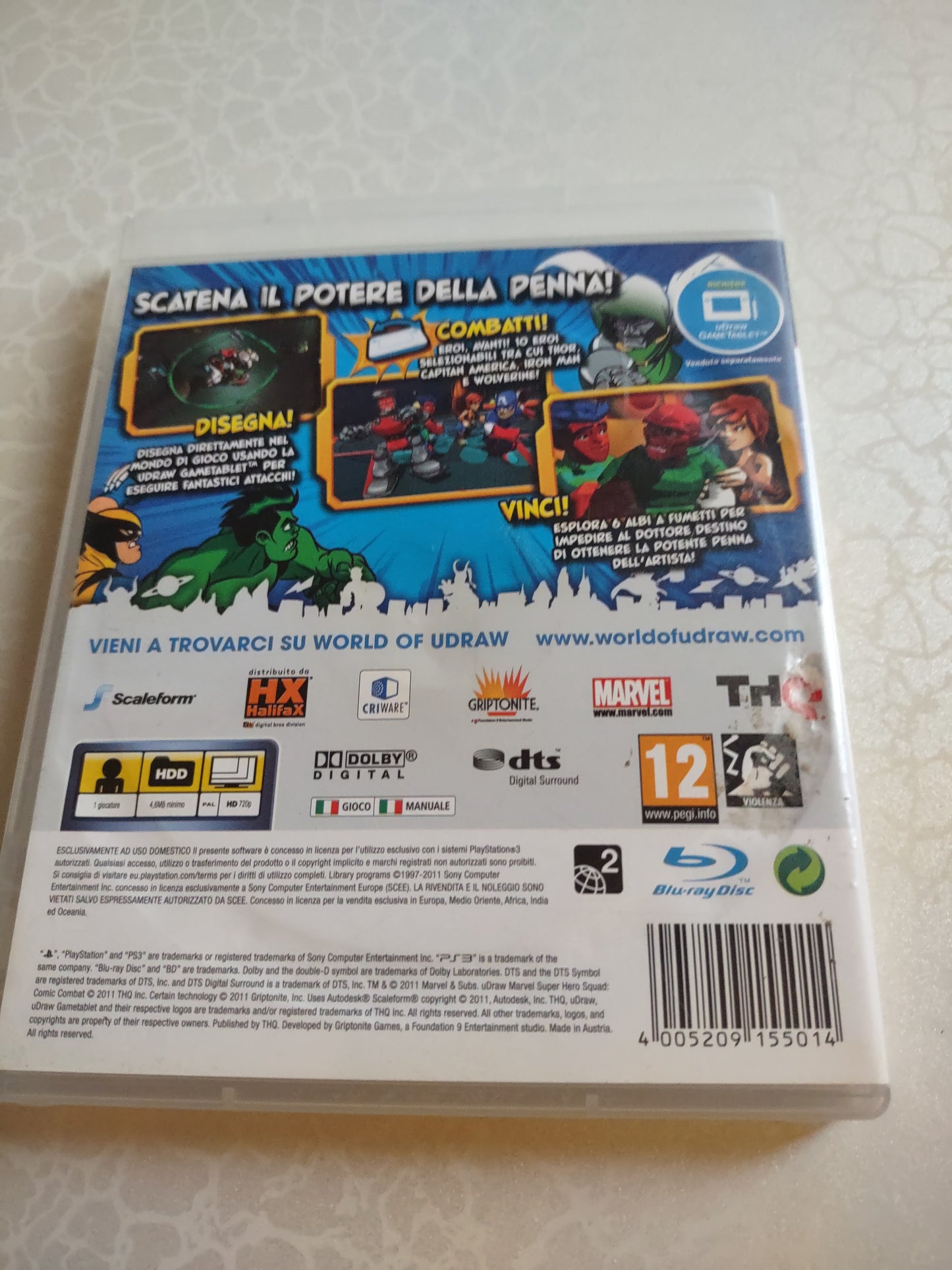 Gioco PlayStation ps3 Marvel super Hero squad comic combat