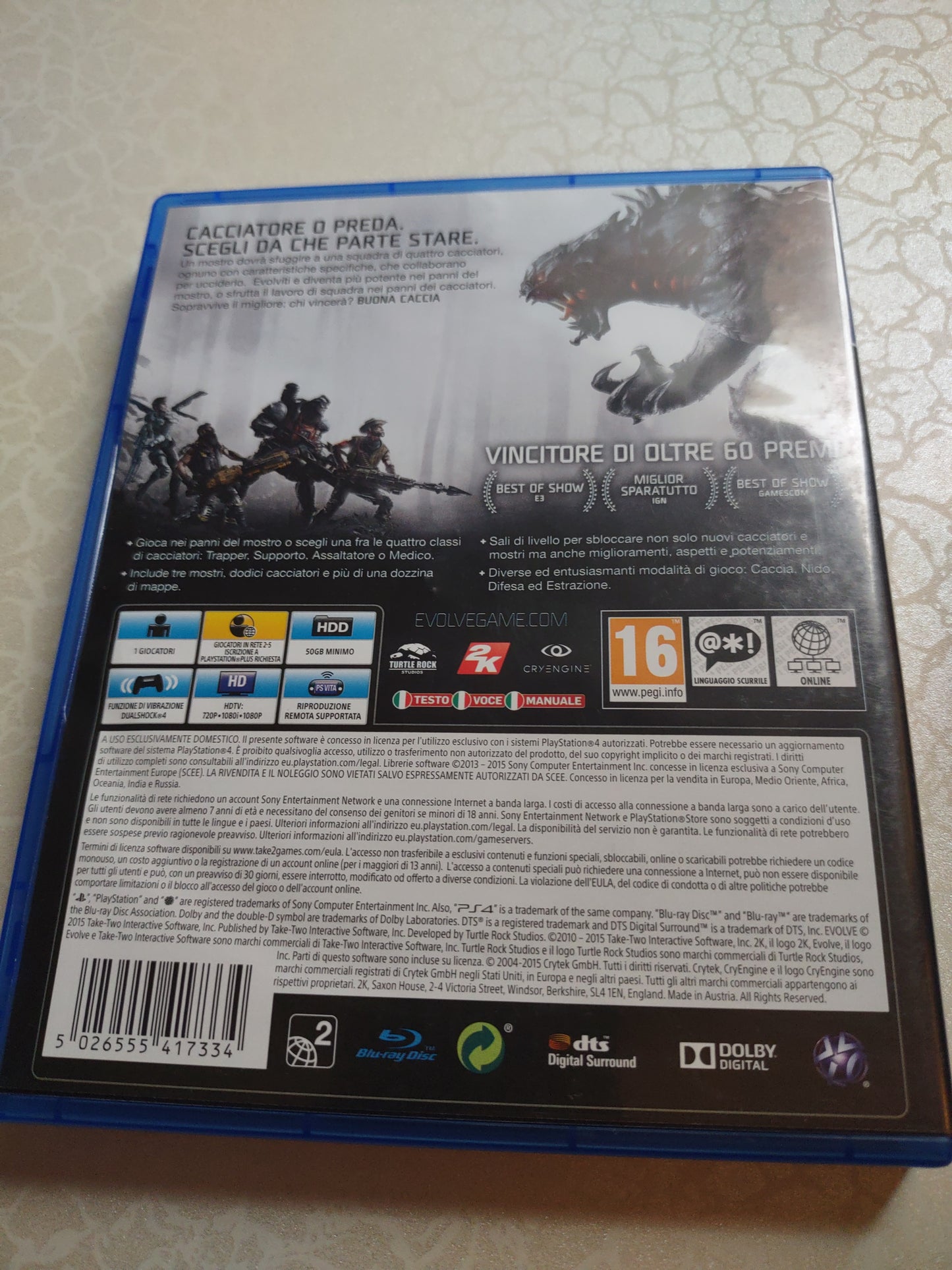 Gioco PlayStation PS4 evolve