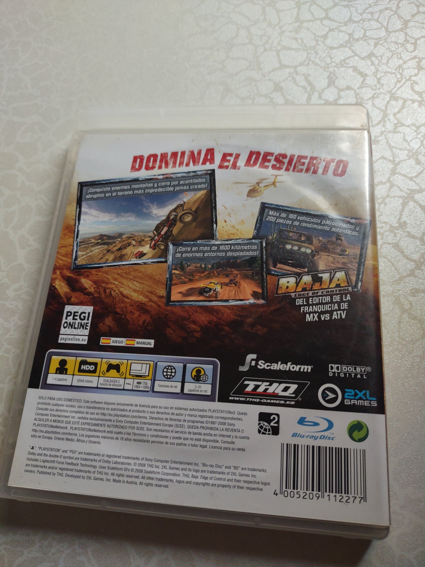 Gioco PlayStation ps3 baja Edge of control ESP
