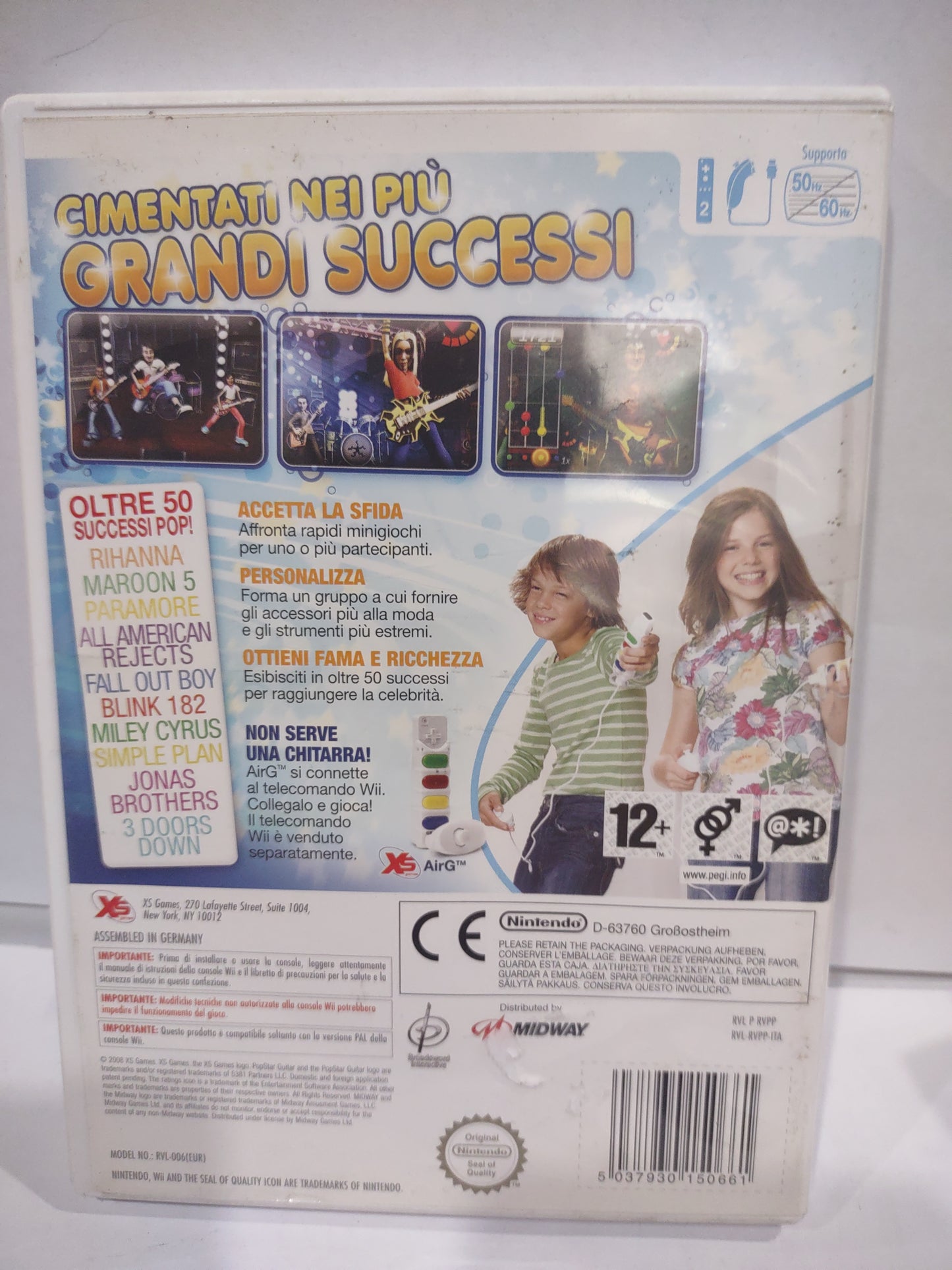 Gioco Nintendo Wii popstar Guitar