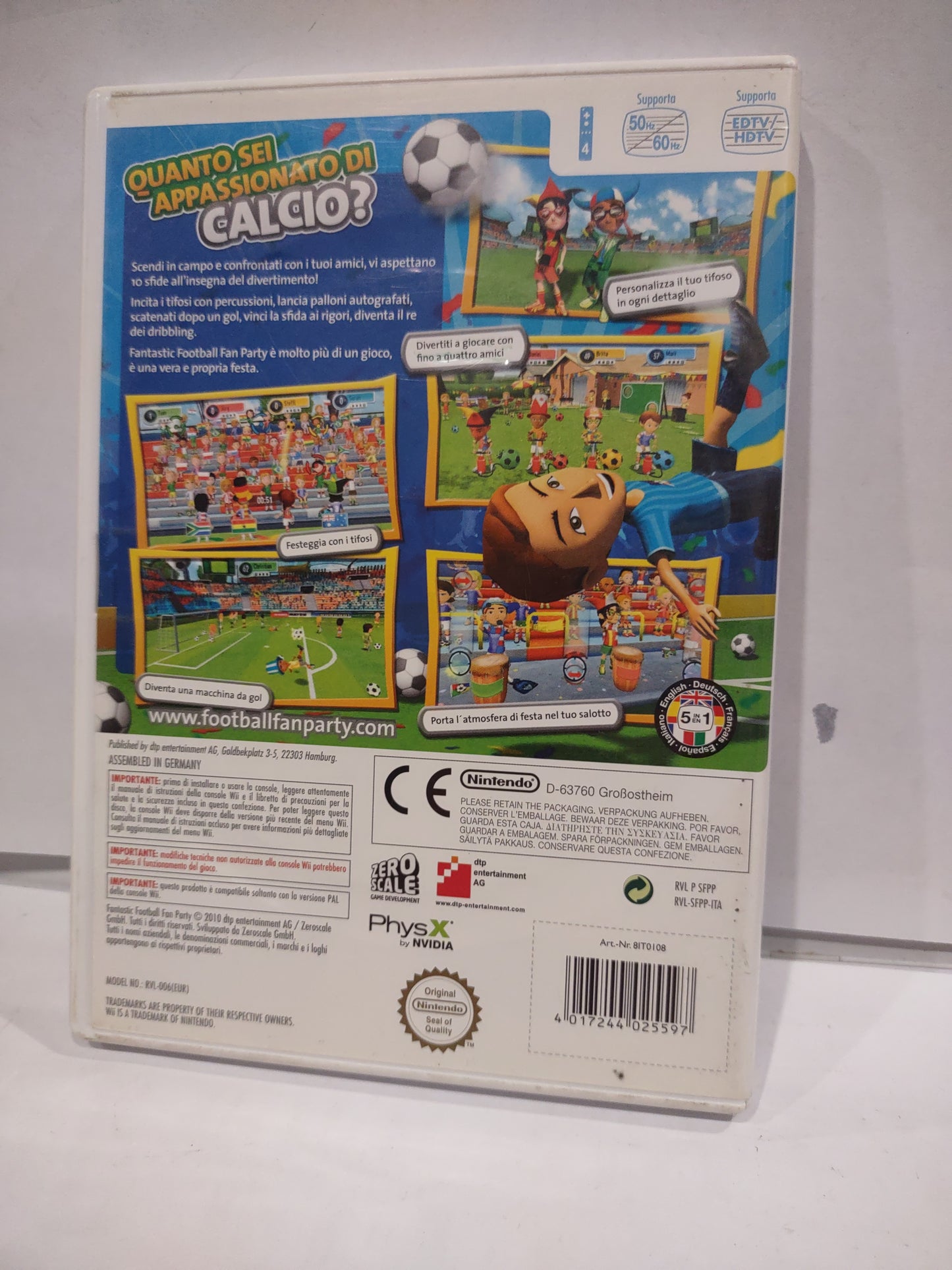 Gioco Nintendo Wii fantastic football fan party