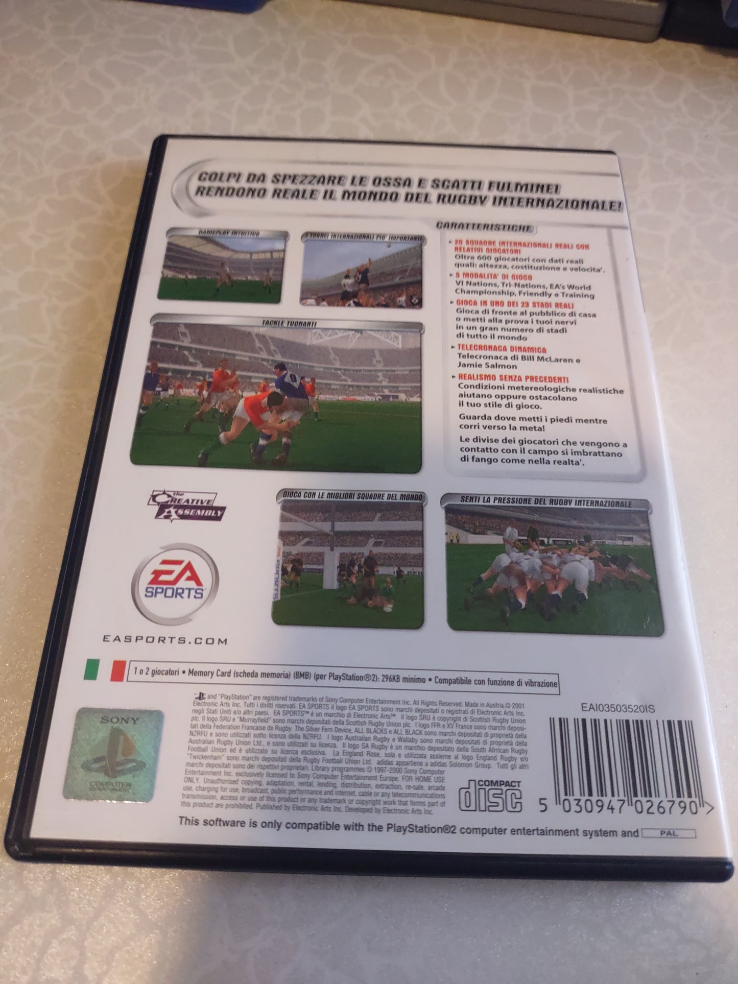 Gioco PlayStation PS2 rugby 🏉