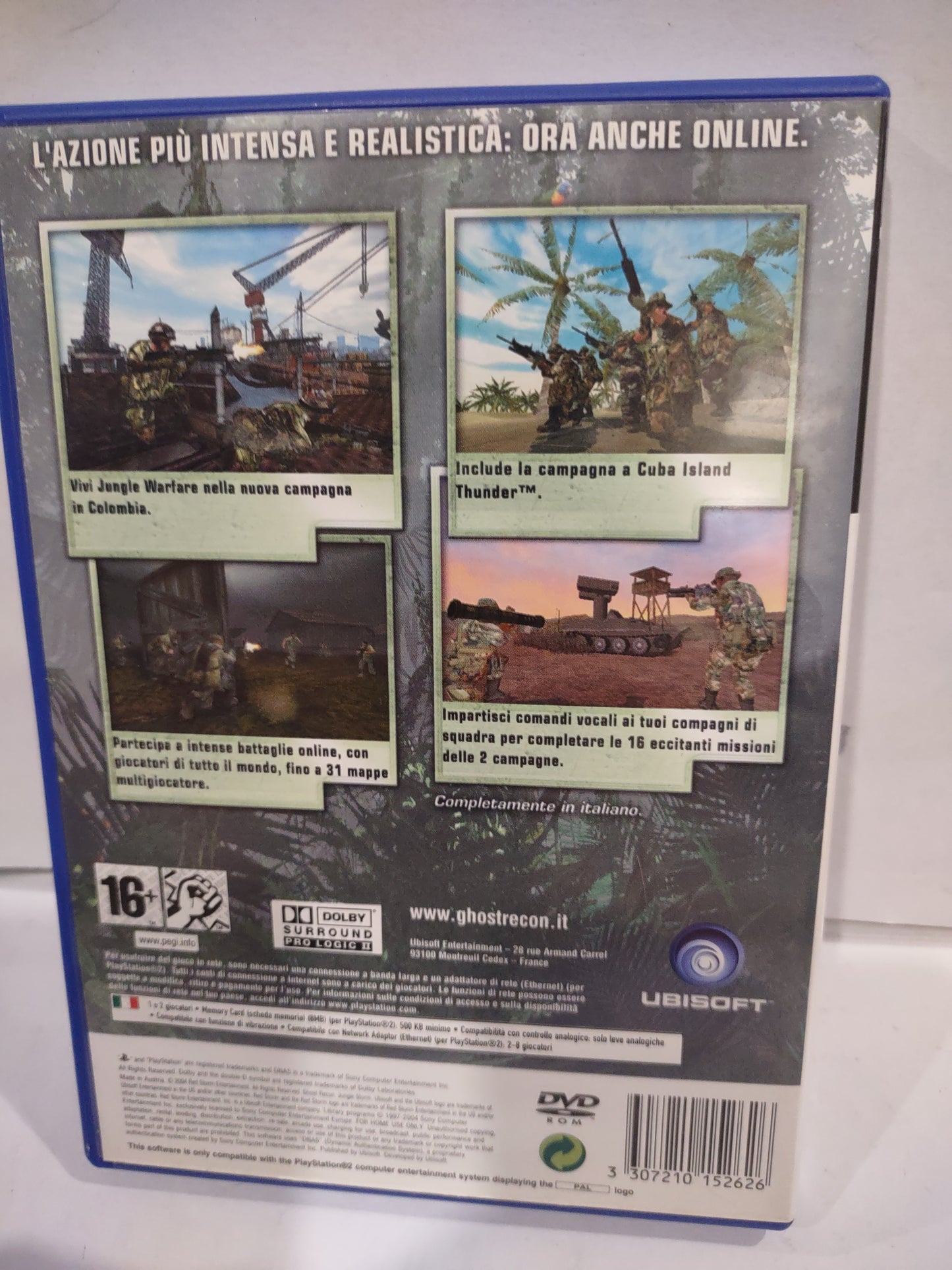 Gioco PlayStation PS2 Ghost recon Jungle storm