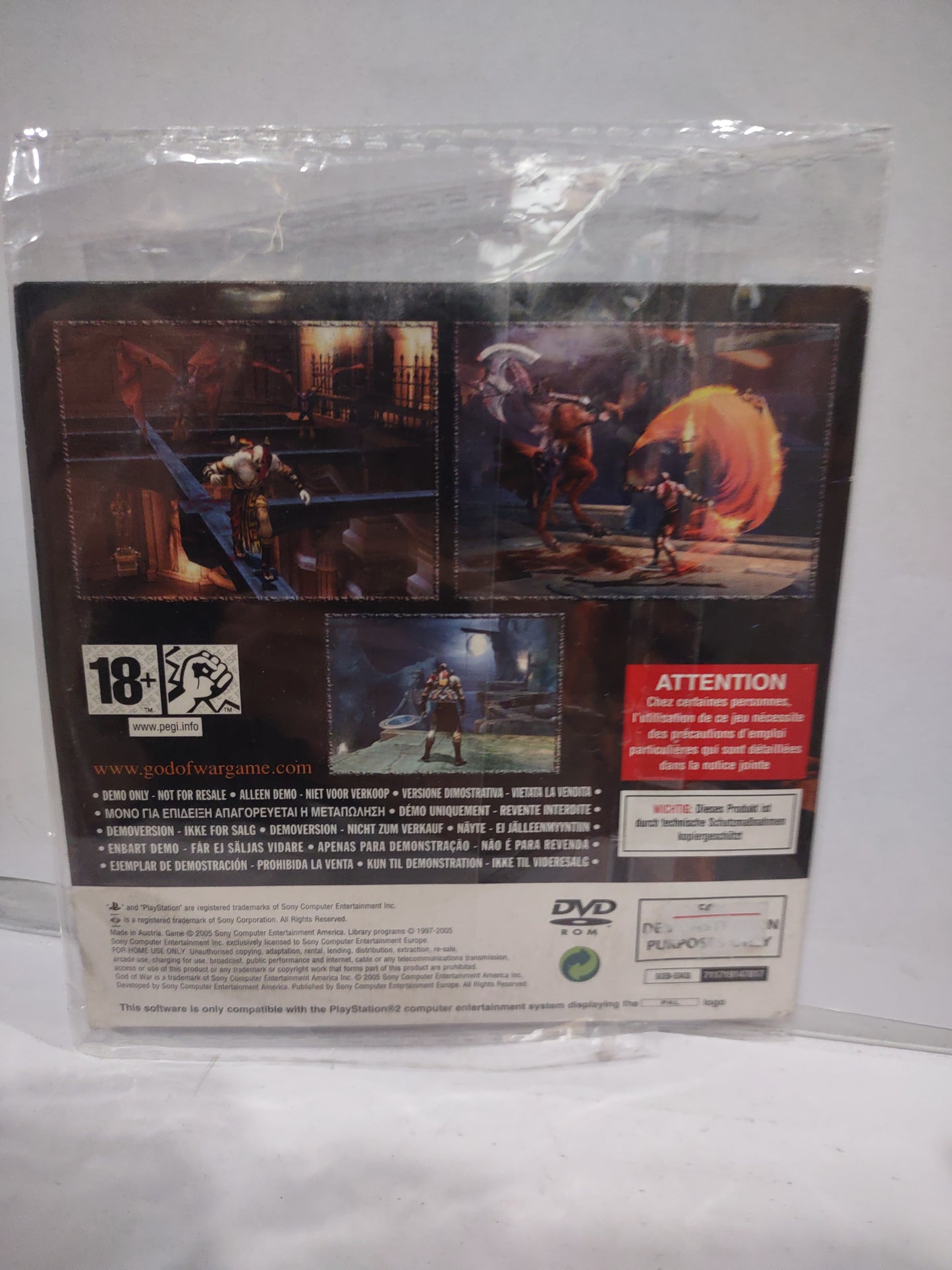 Gioco PlayStation PS2 God of war Promo