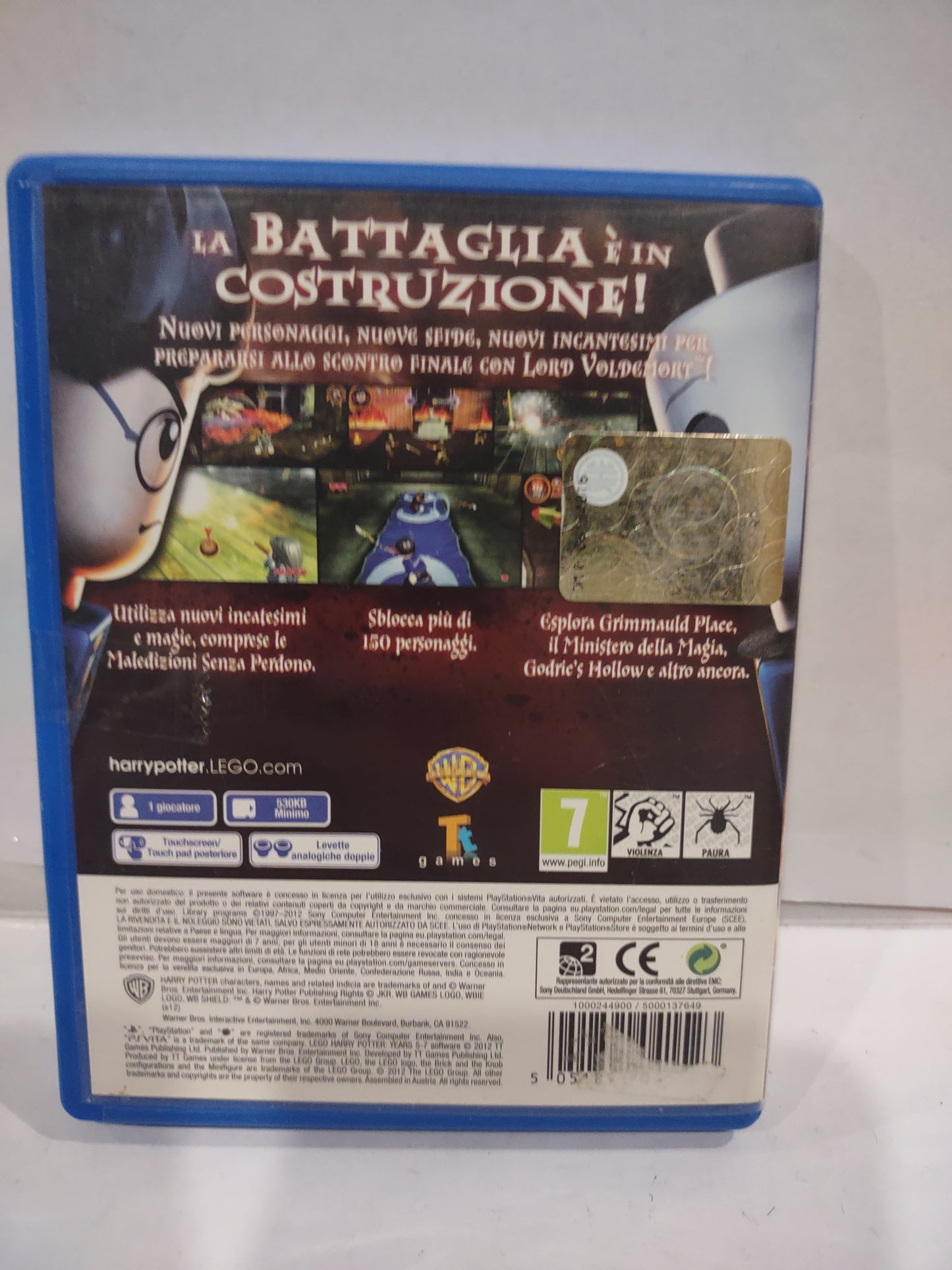 Gioco PlayStation PS Vita Lego Harry Potter anni 5/7