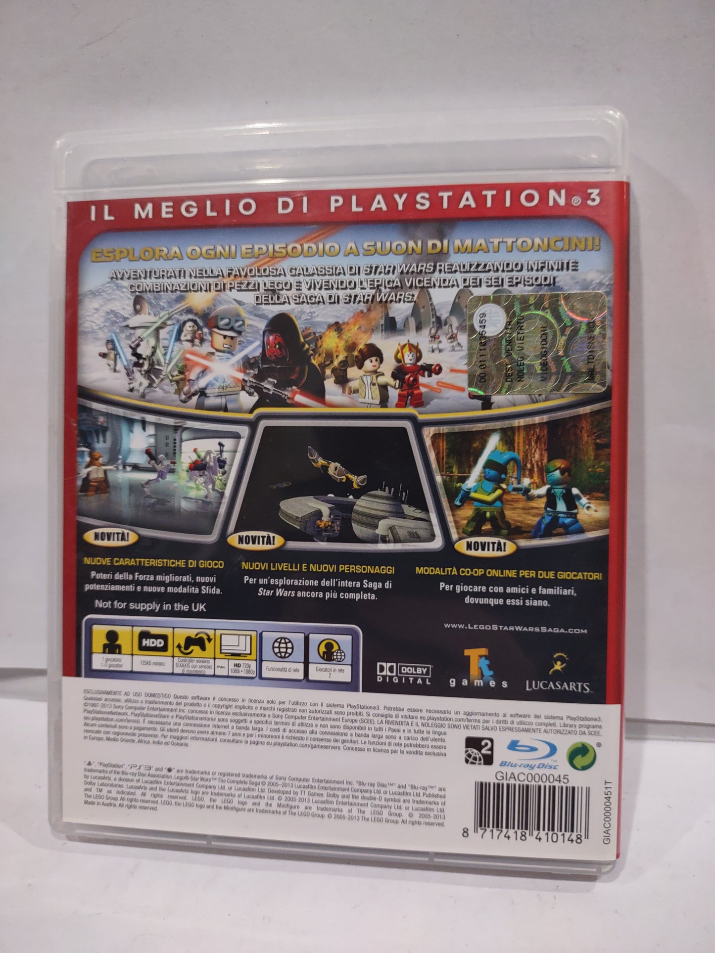 Gioco PlayStation ps3 lego Star Wars la saga completa