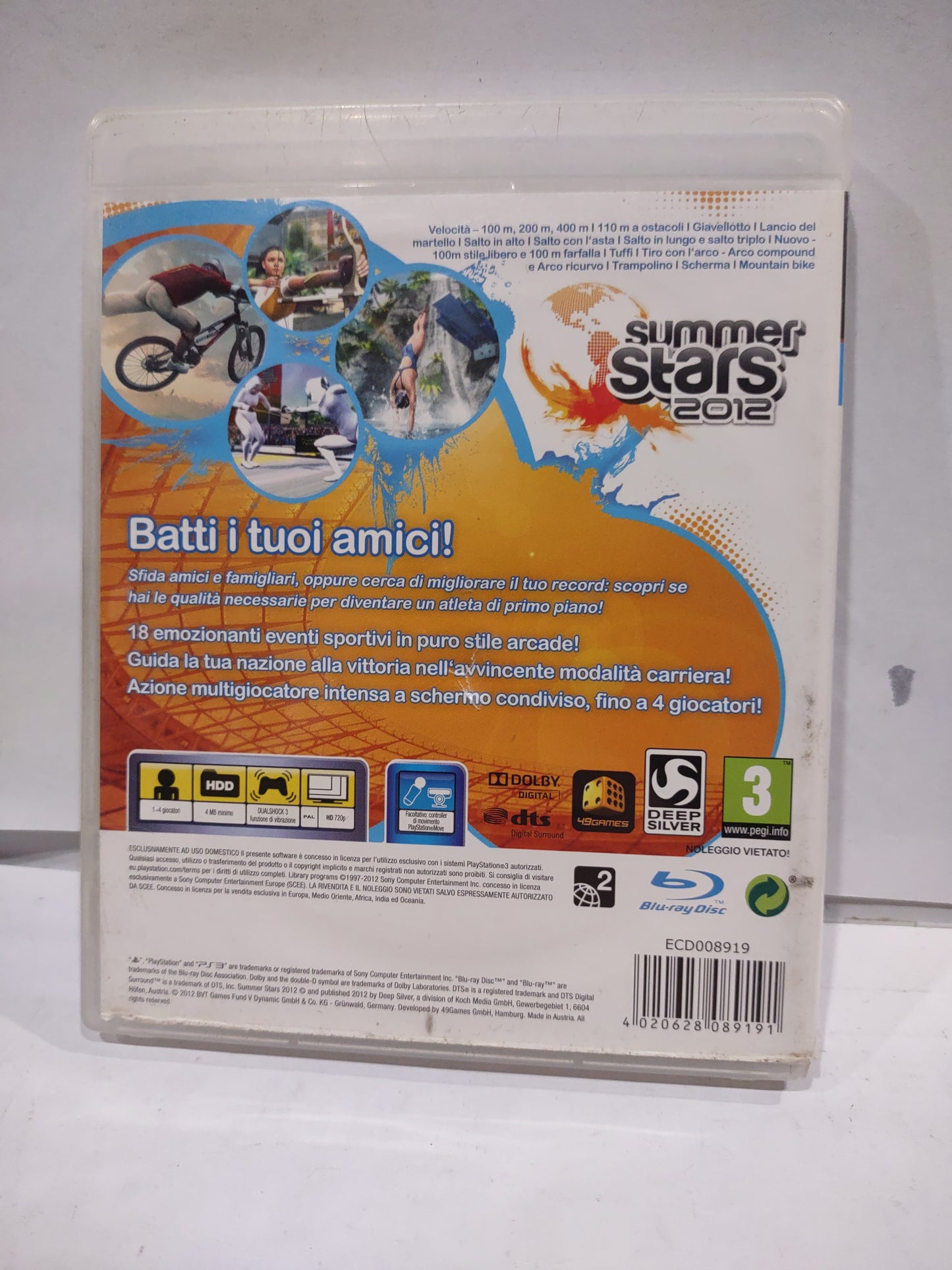 Gioco PlayStation ps3 Summer stars 2012