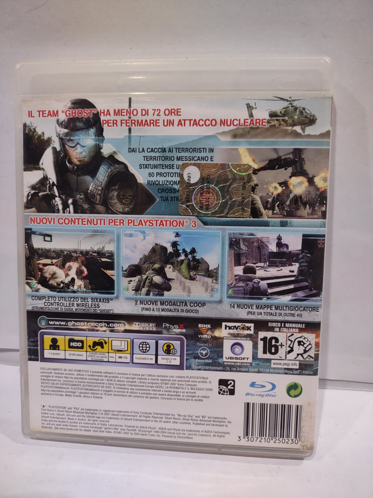 Gioco PlayStation ps3 Tom clancy's Ghost recon advanced warfighter 2
