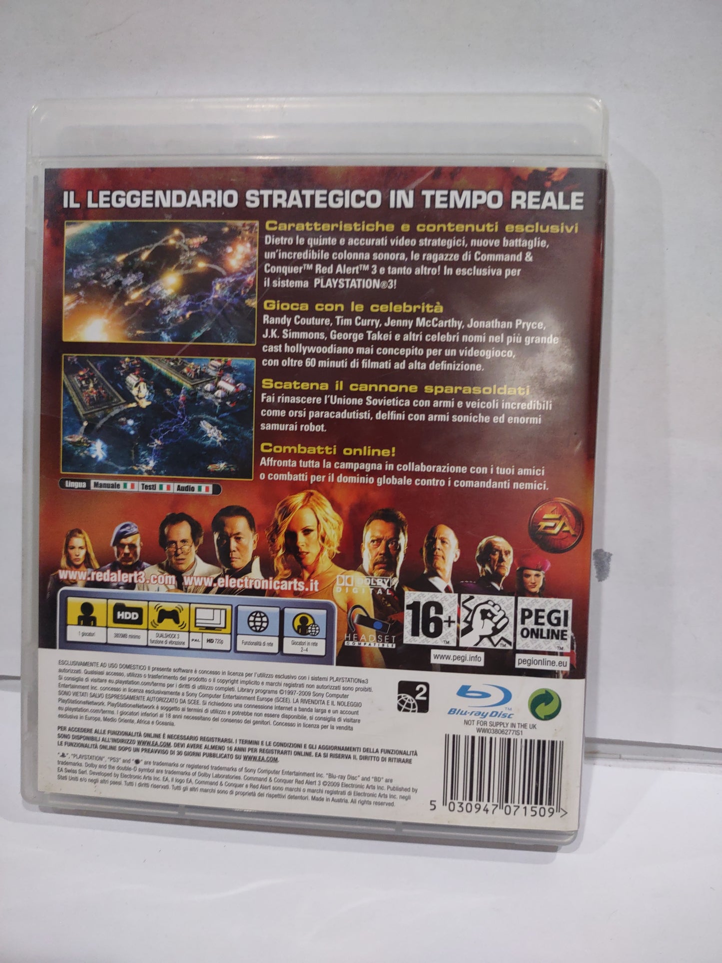 Gioco PlayStation ps3 Red alert 3 ultimate edition
