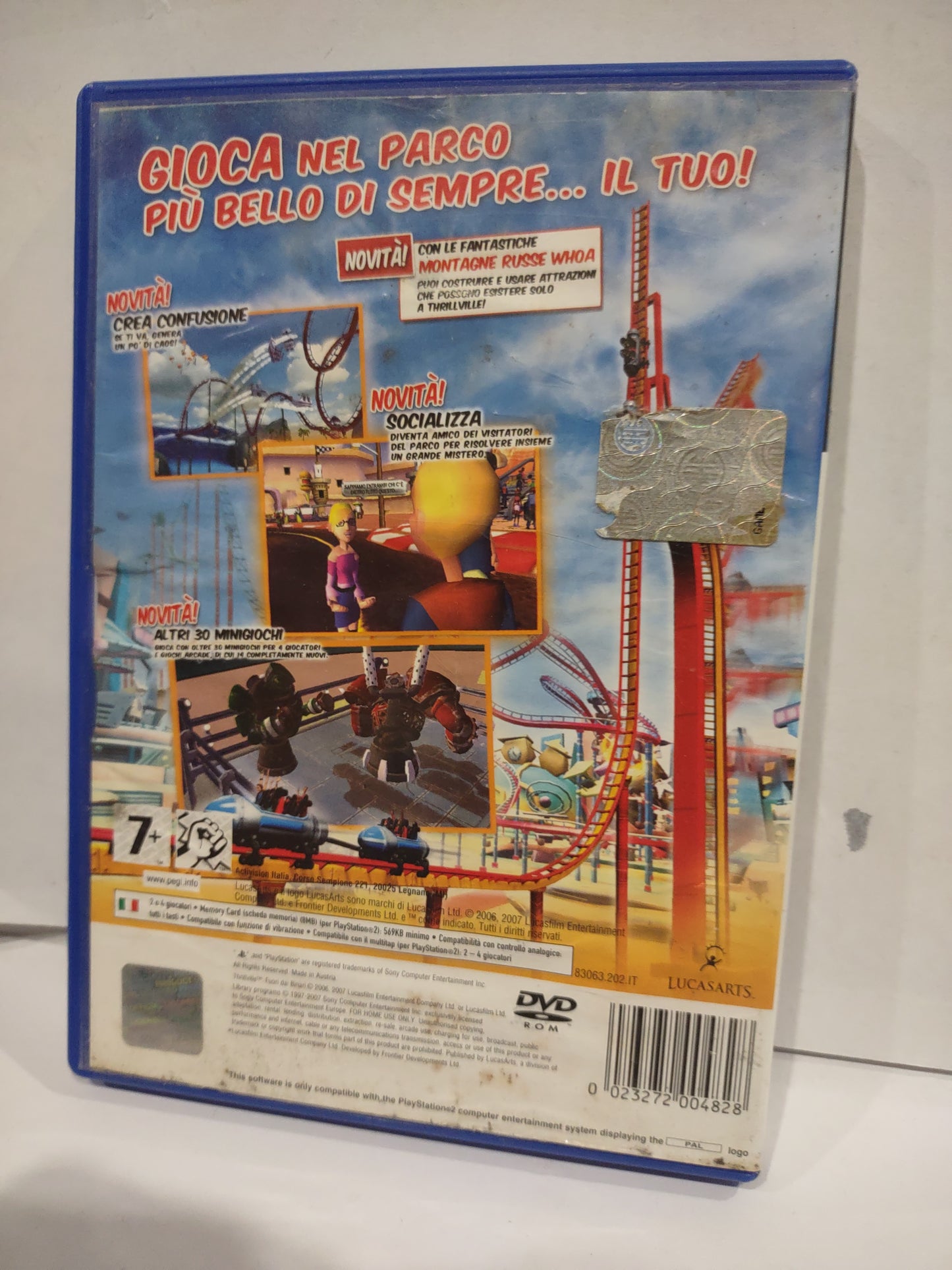 Gioco PlayStation PS2 thrillville fuori dai binari
