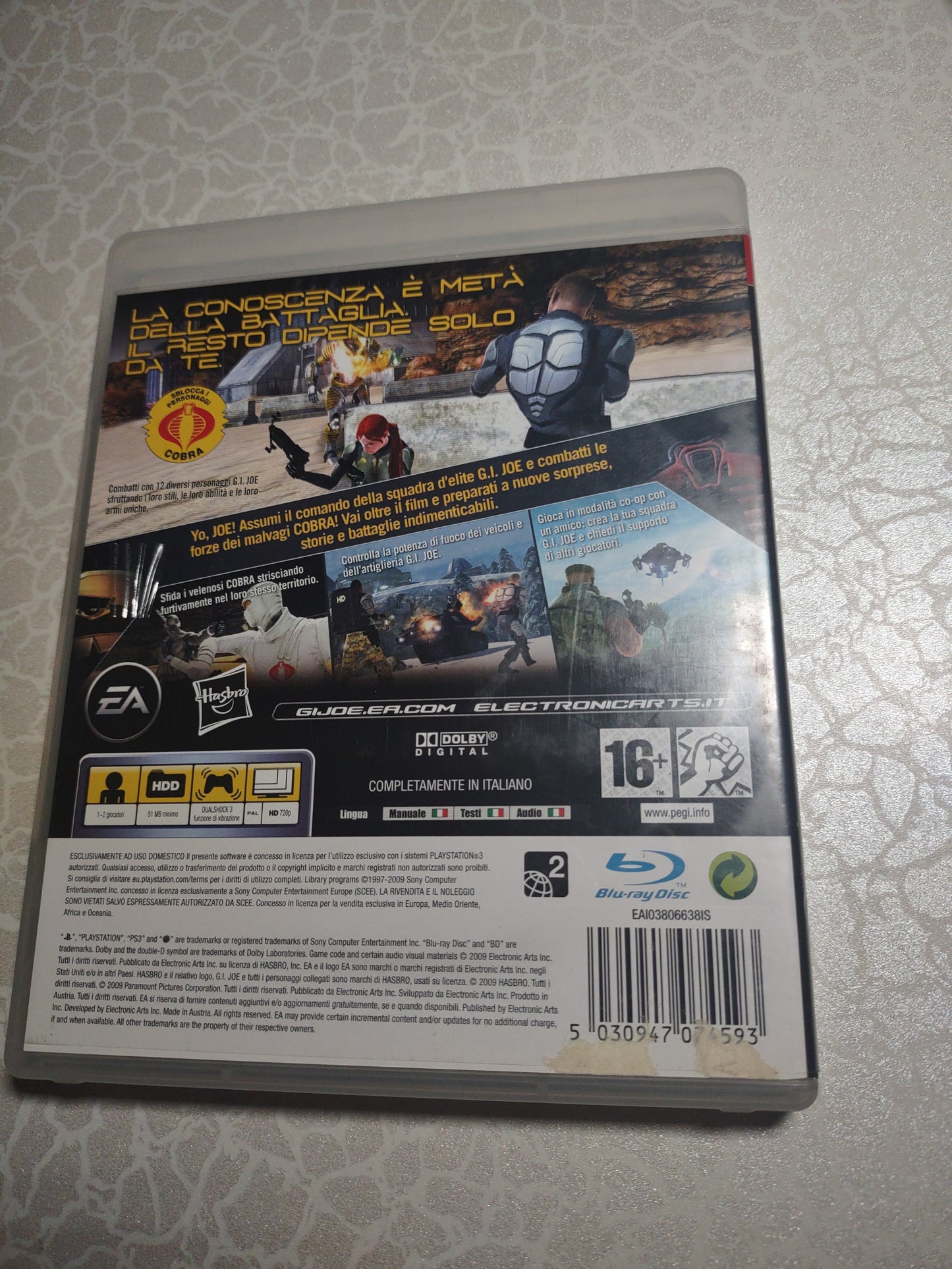 Gioco PlayStation ps3 g.i.joe la nascita dei Cobra