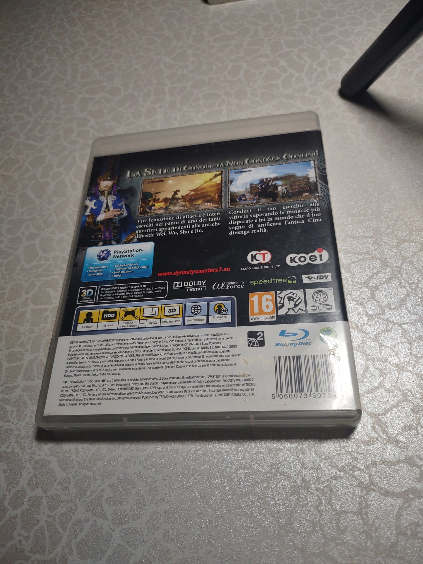 Gioco PlayStation ps3 dynasty Warriors 7