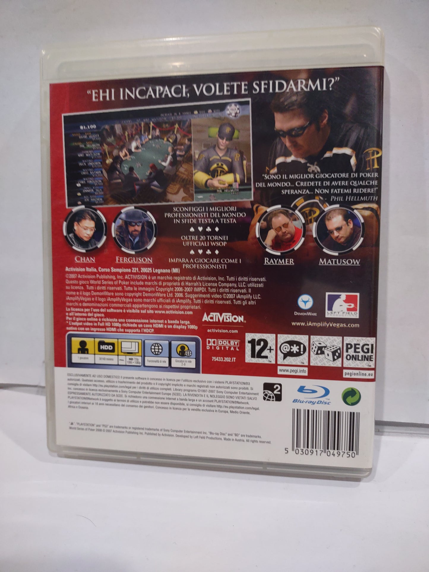 Gioco PlayStation ps3 world series of poker 2008