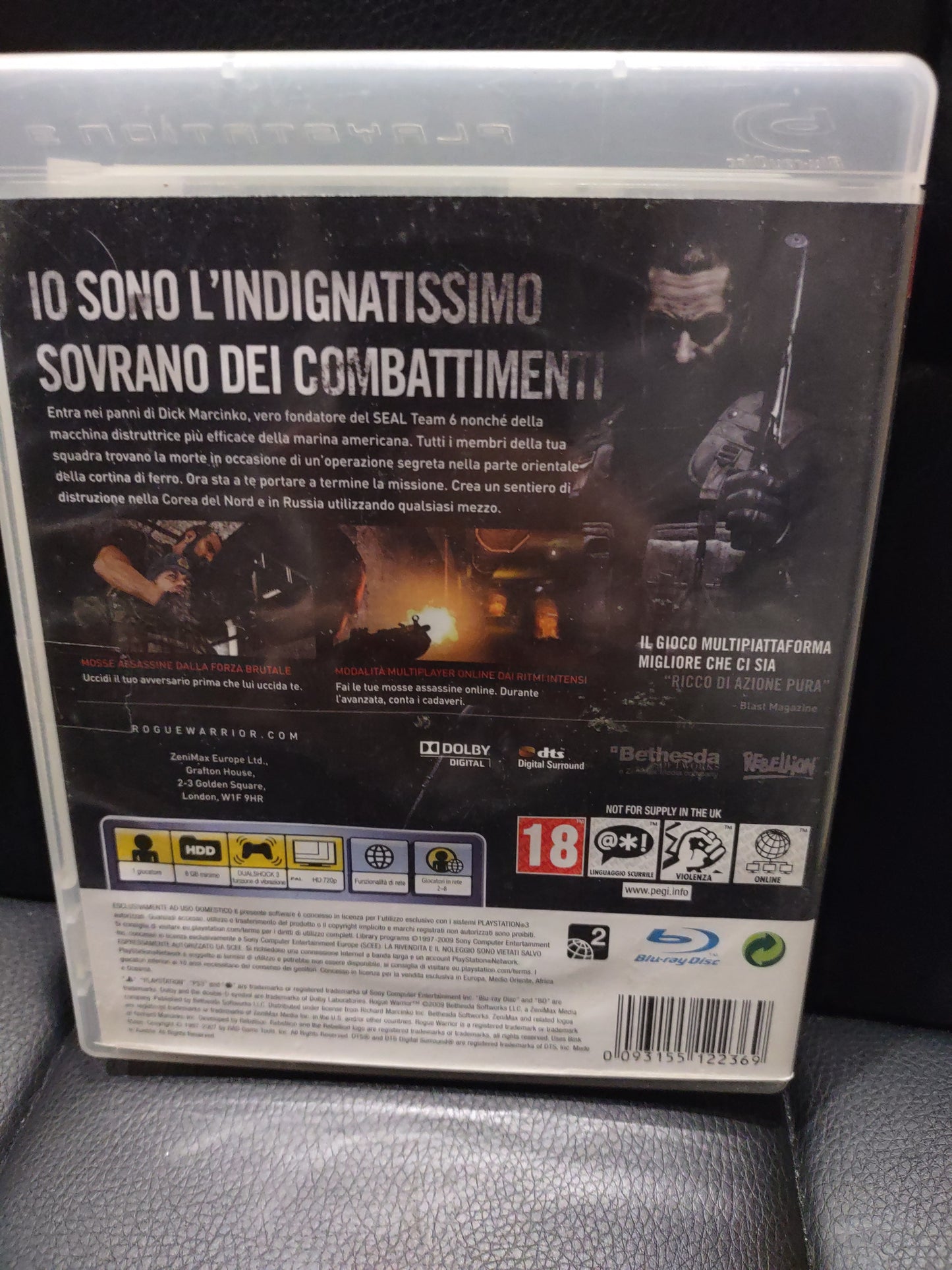 Gioco PlayStation PS3 rogue Warrior