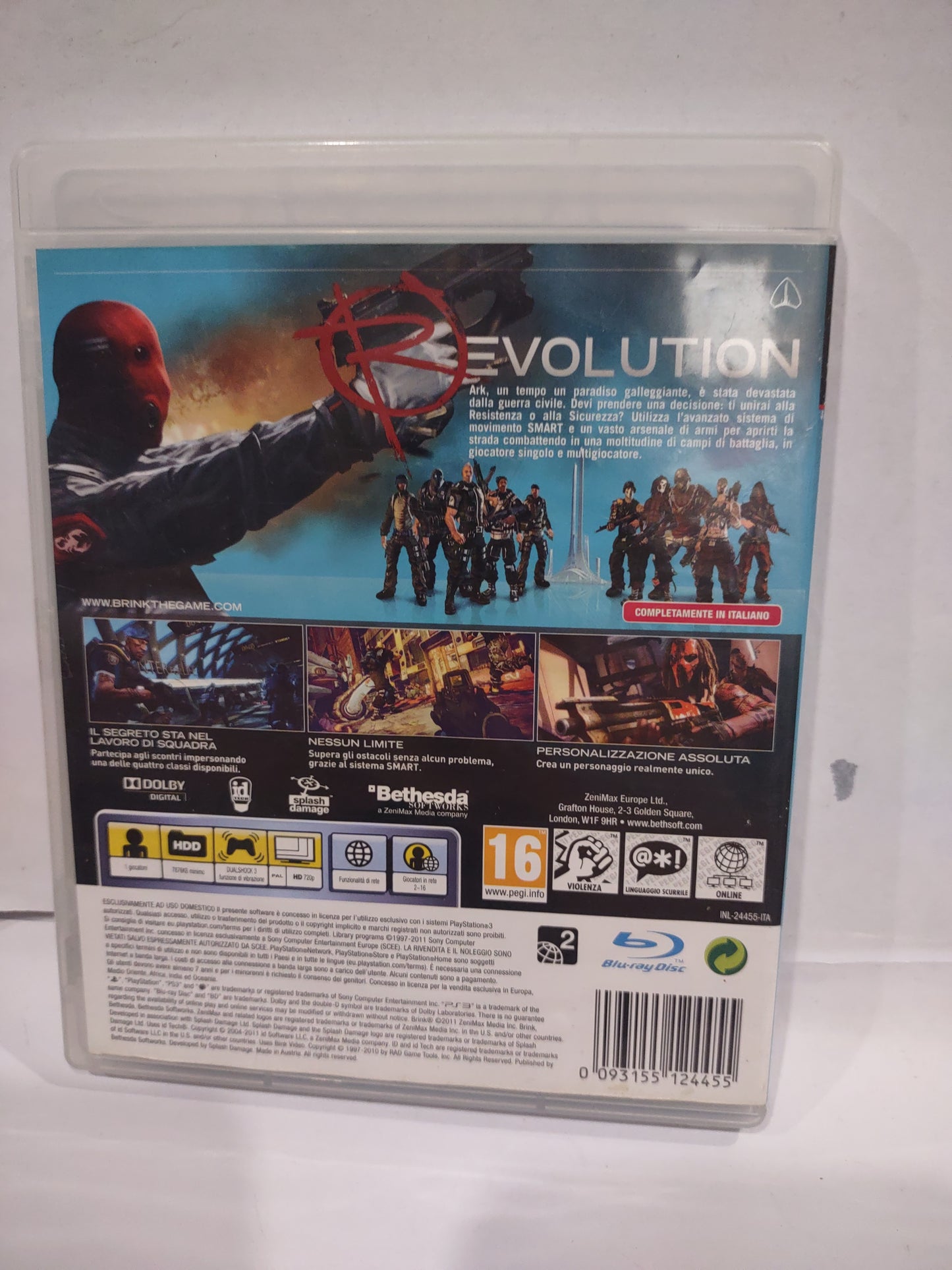 Gioco PlayStation ps3 brink