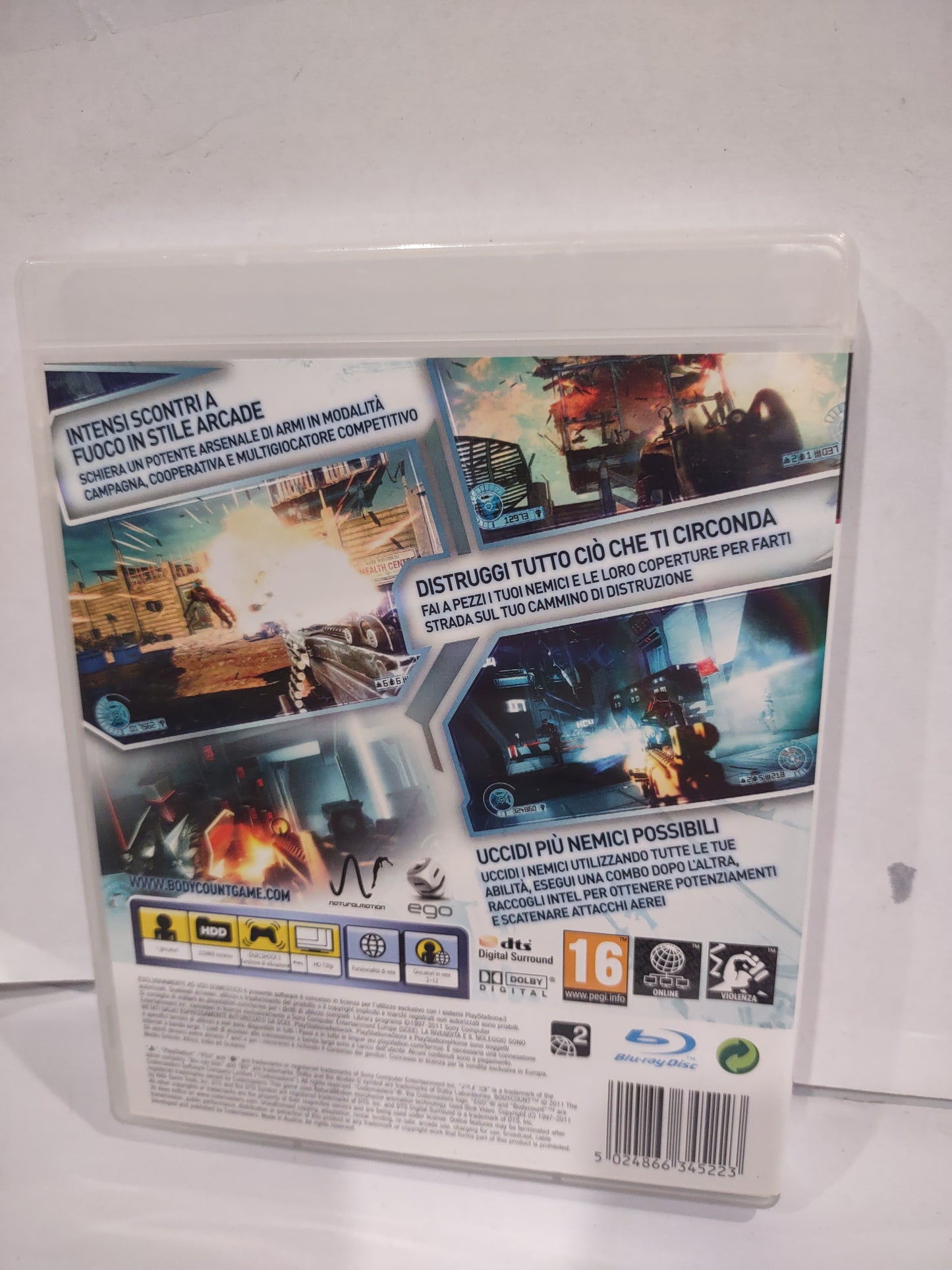 Gioco PlayStation ps3 bodycount ita
