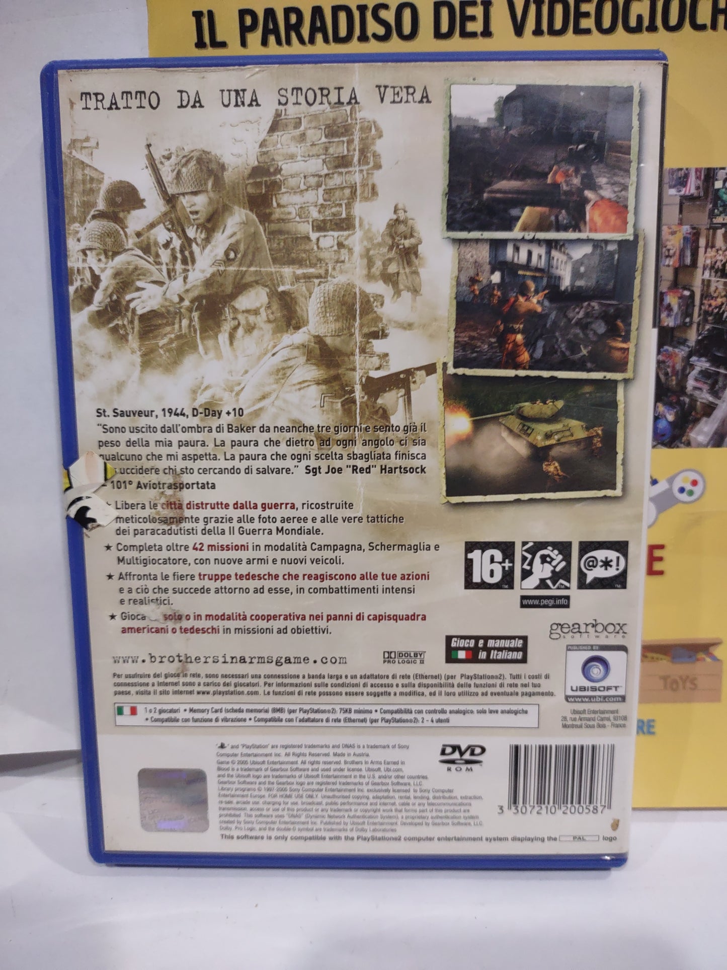 Gioco PlayStation PS2 Brothers in arms earned in Blood