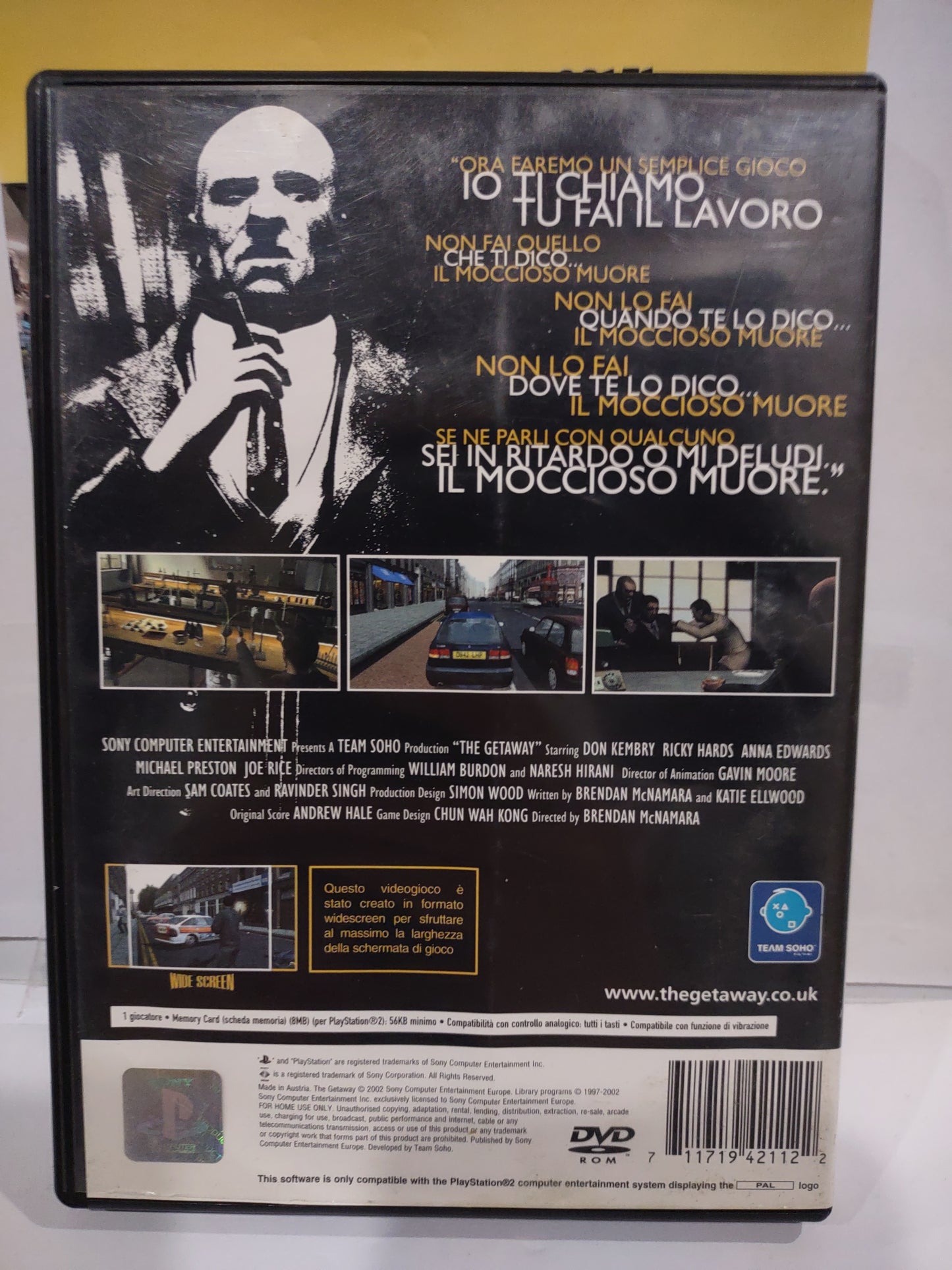 Gioco PlayStation PS2 the getaway 1