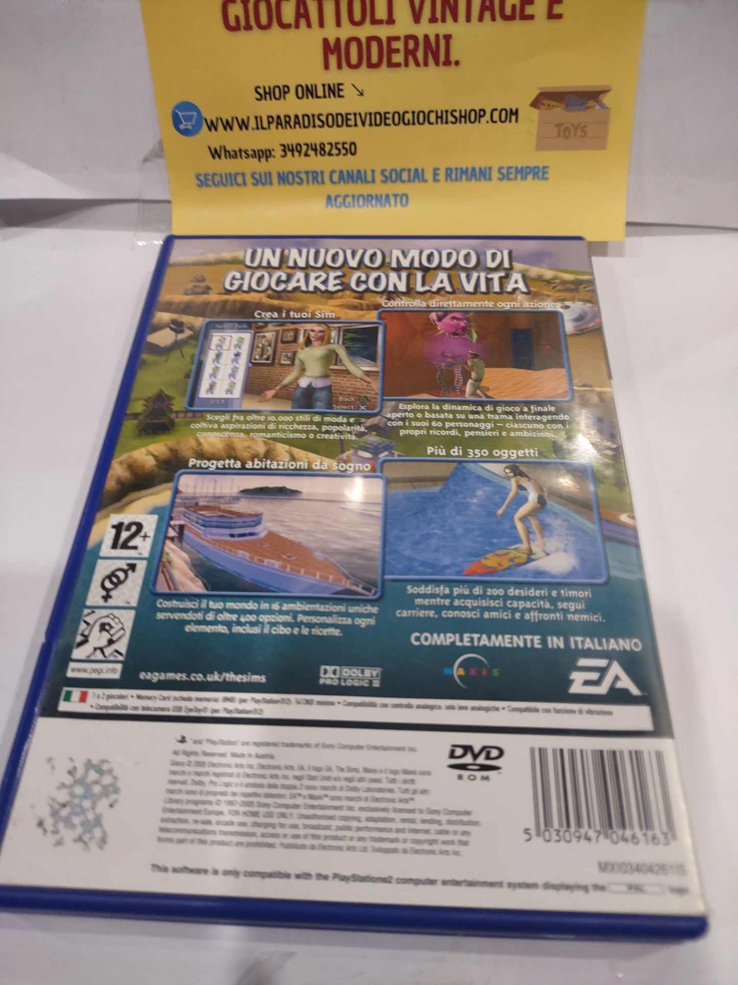 Gioco PlayStation PS2 the Sims 2 ita