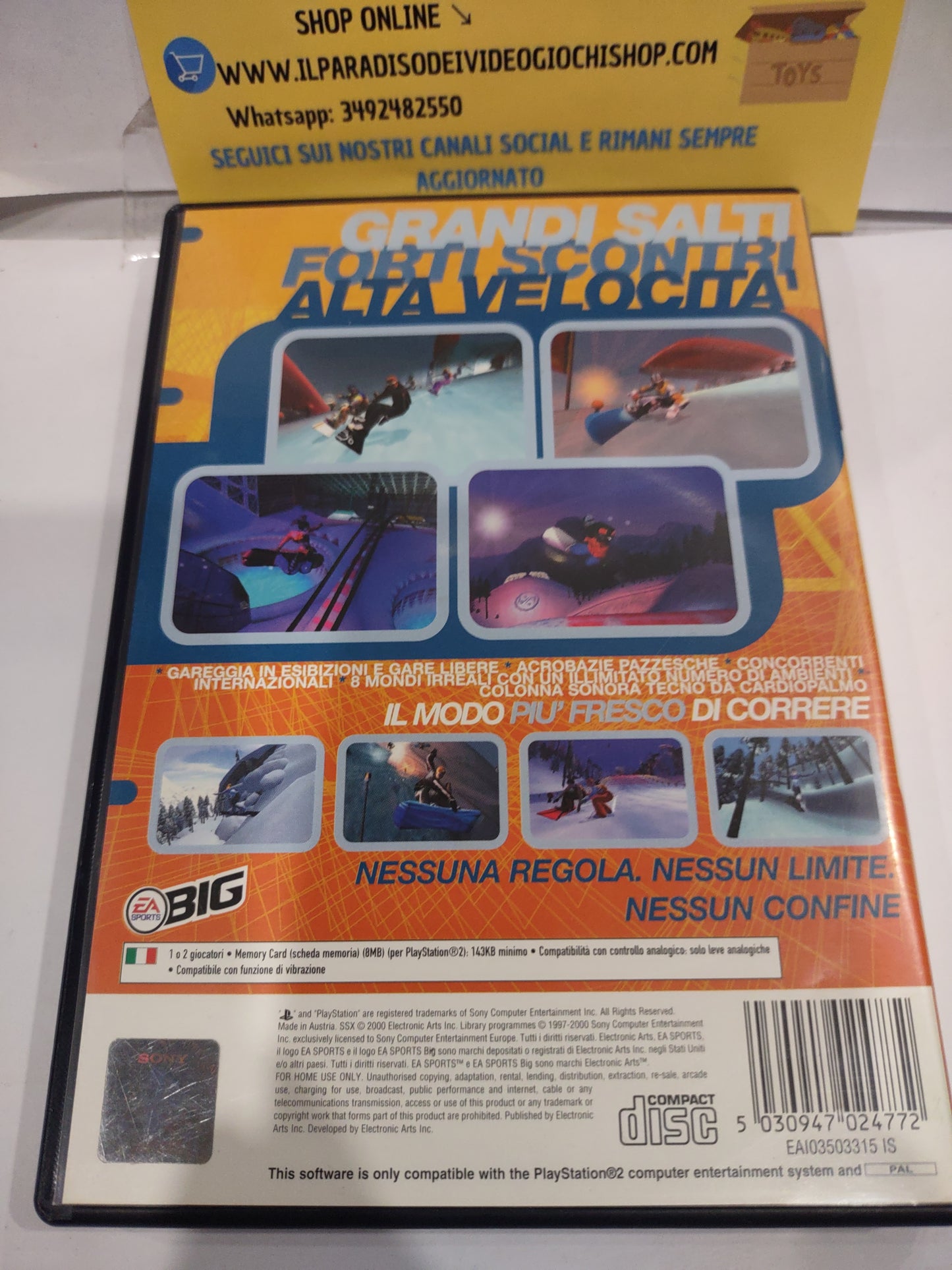 Gioco PlayStation PS2 ssx pal