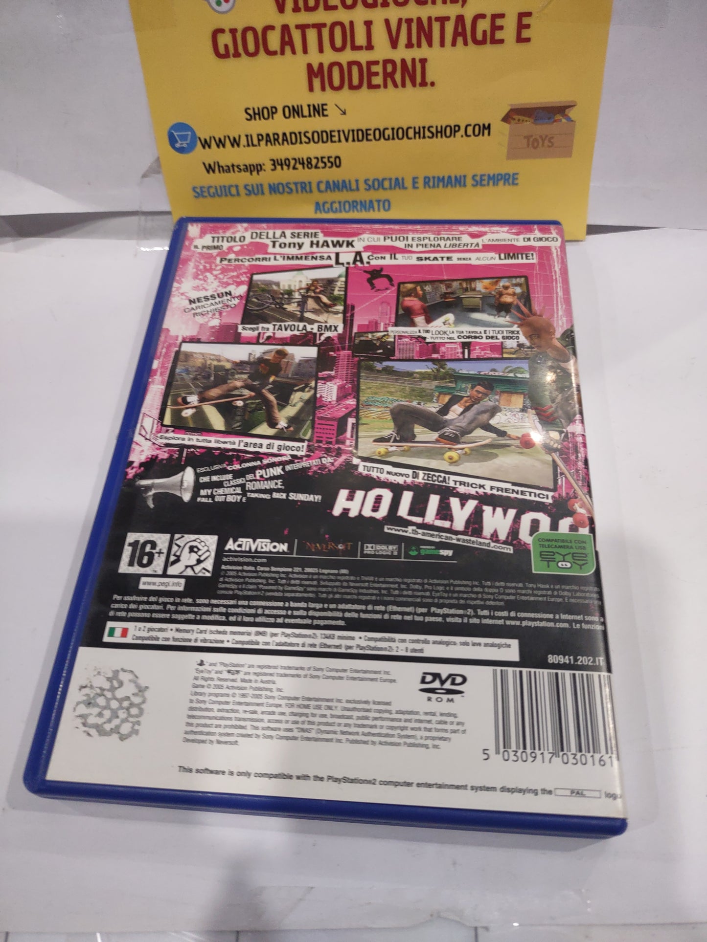 Gioco PlayStation PS2 Tony hawks American wasteland