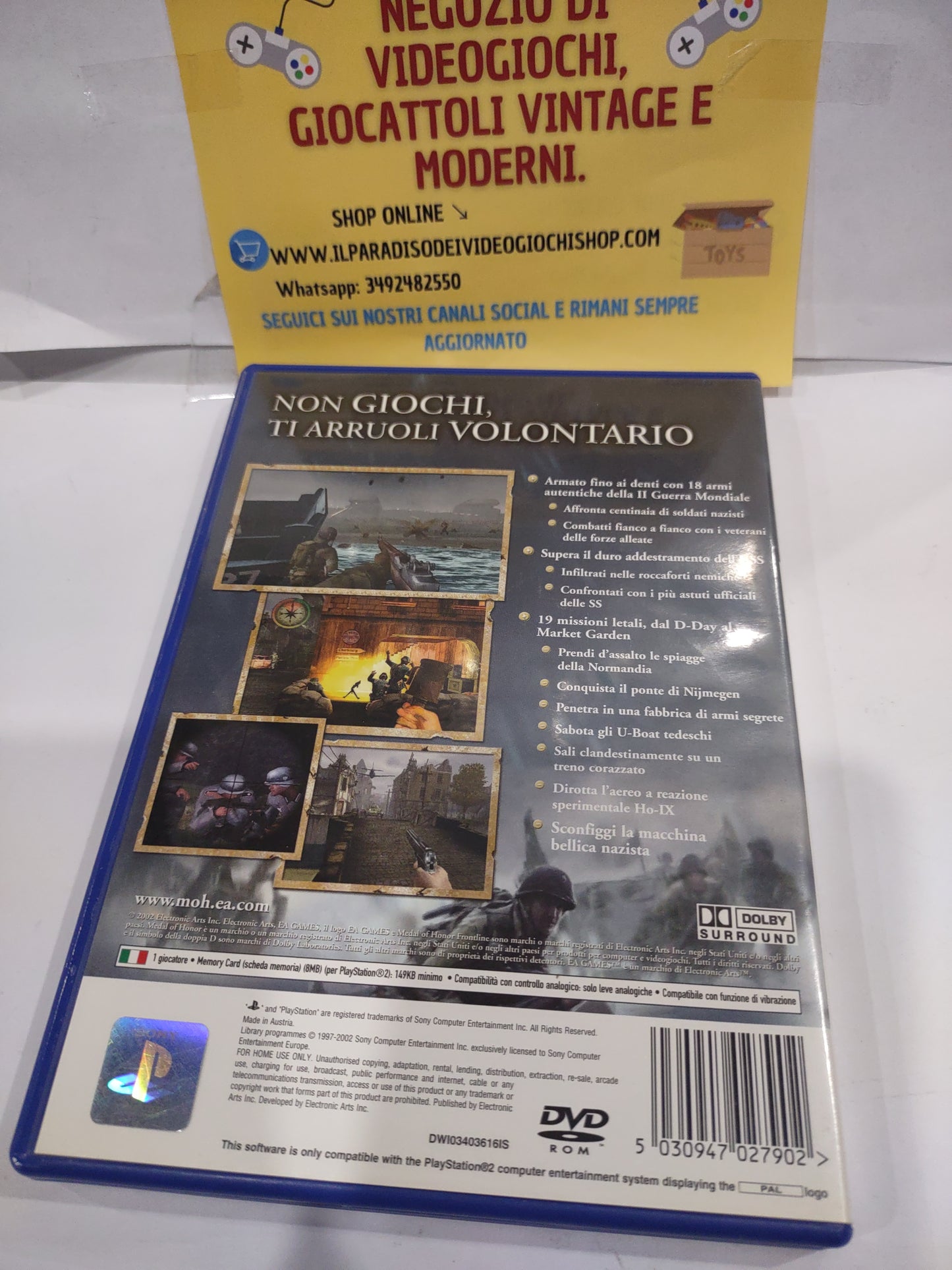 Gioco PlayStation PS2 medal of Honor Frontline