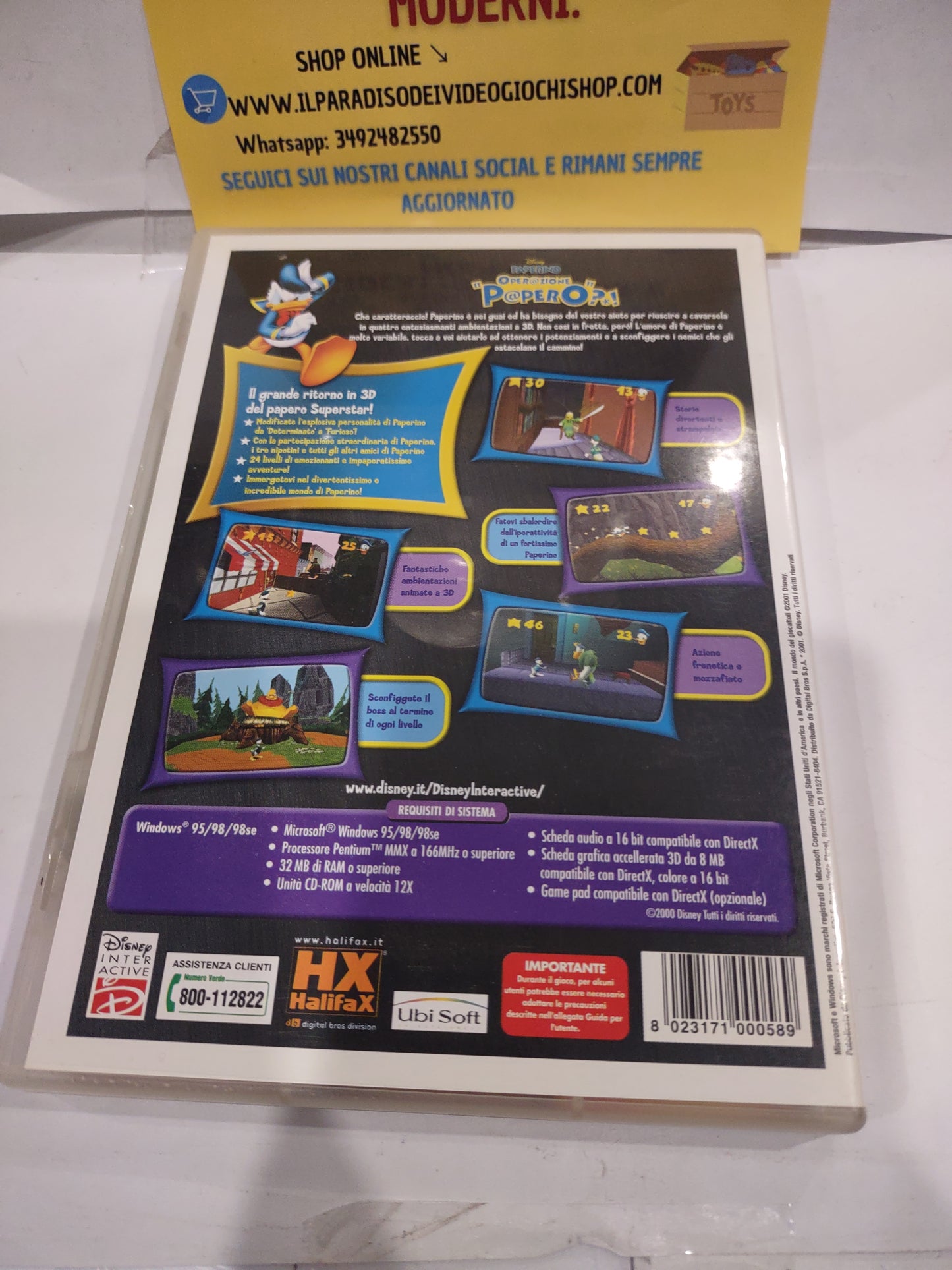 Gioco pc computer operazione papero Disney Paperino