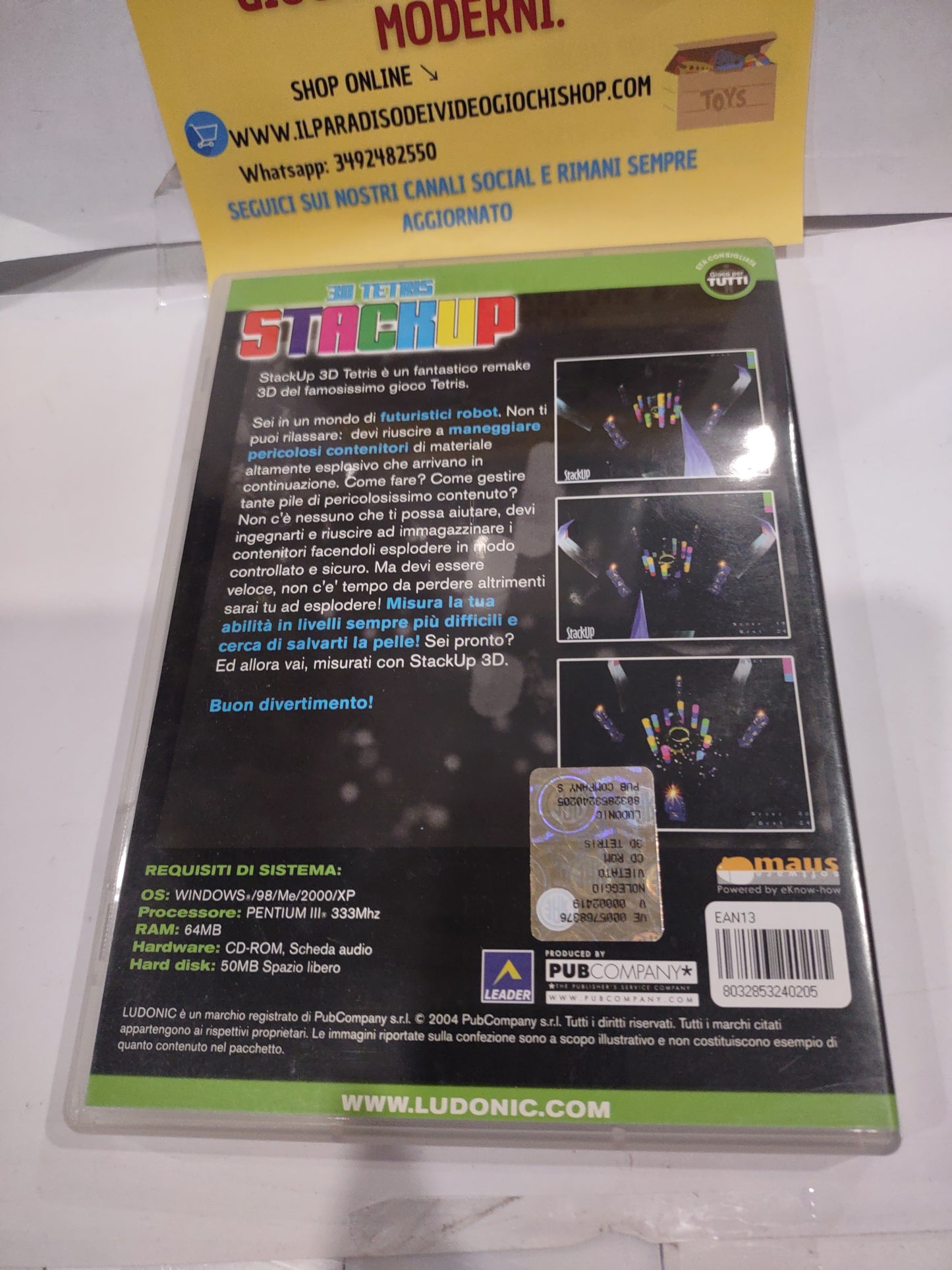 Gioco PC computer 3d Tetris stackup