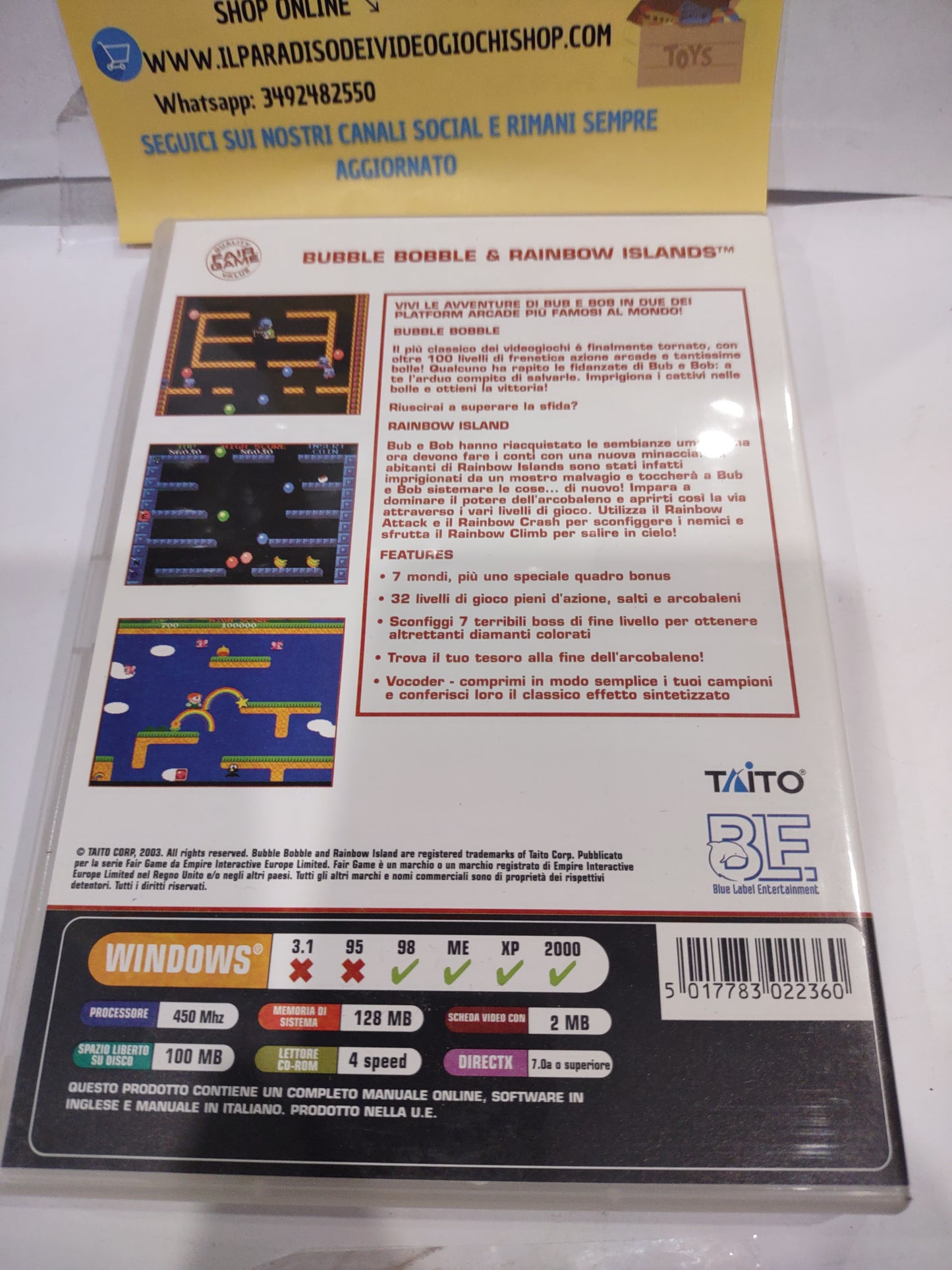 Gioco PC computer bubble Bobble