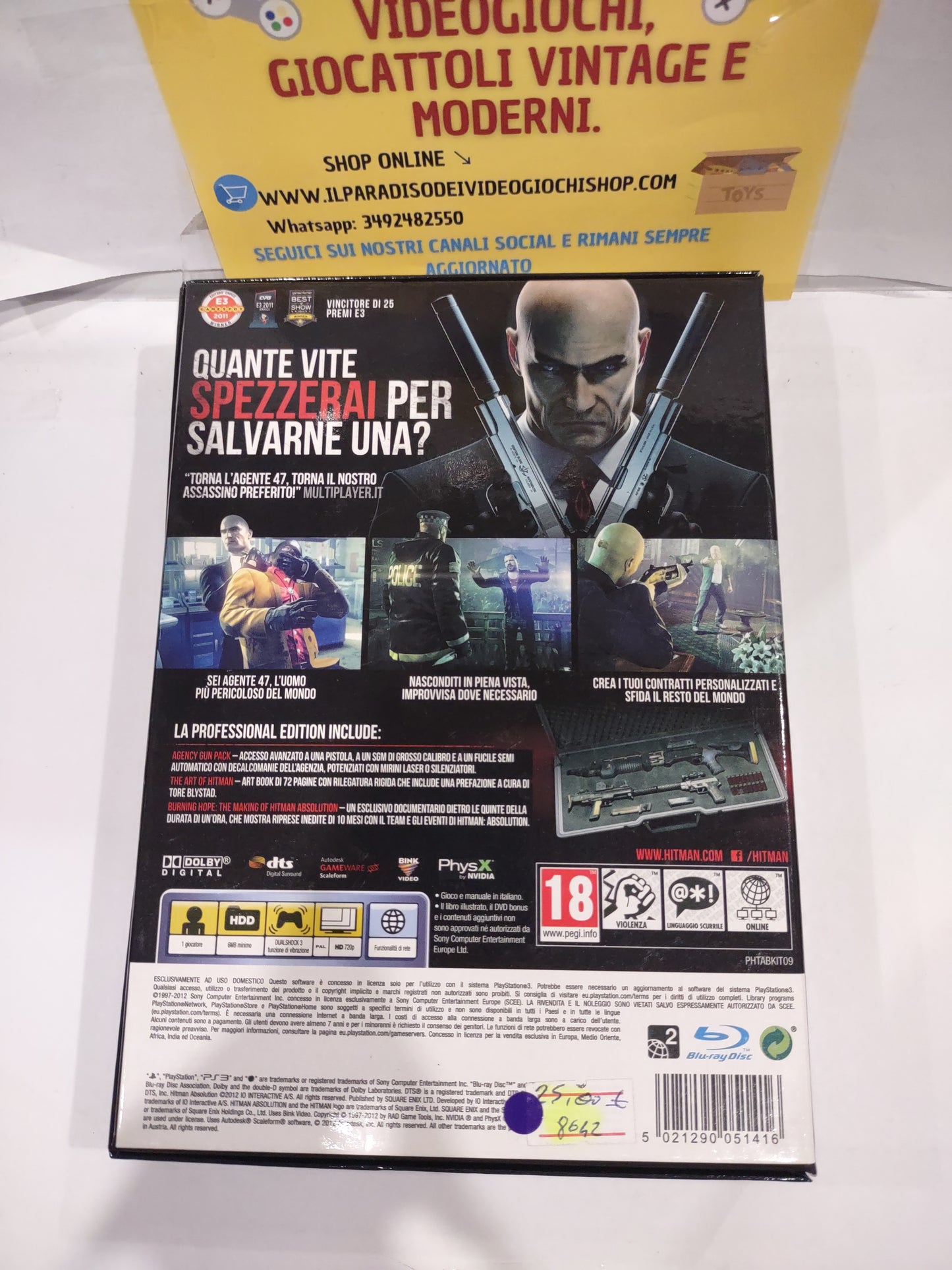 Gioco PlayStation ps3 professional edition Hitman absolution
