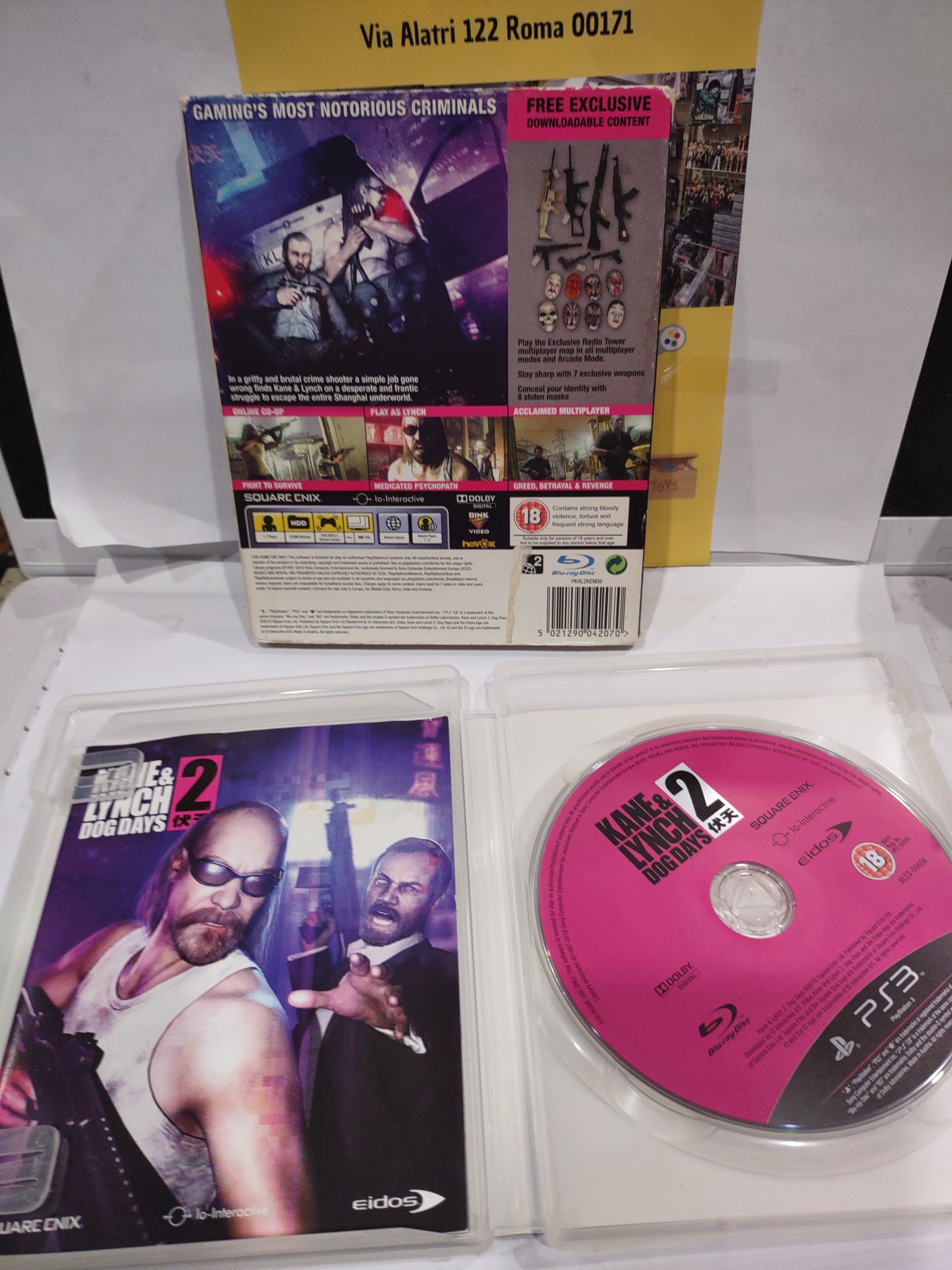 Gioco PlayStation ps3 limited edition Kane Lynch 2 dog days