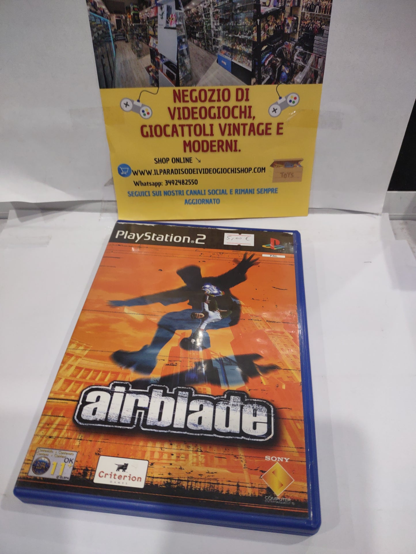 Gioco PlayStation PS2 airblade PAL