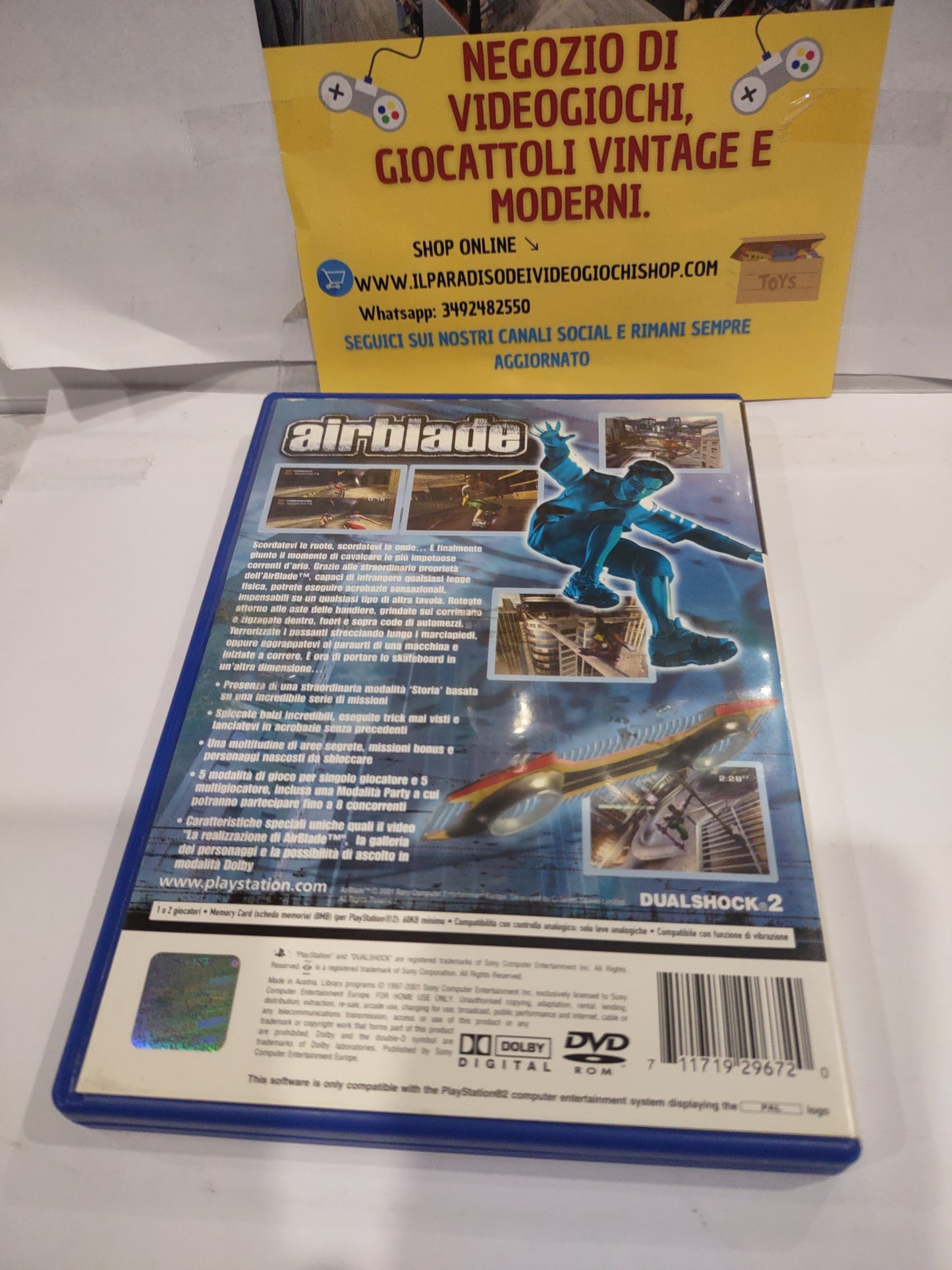 Gioco PlayStation PS2 airblade PAL